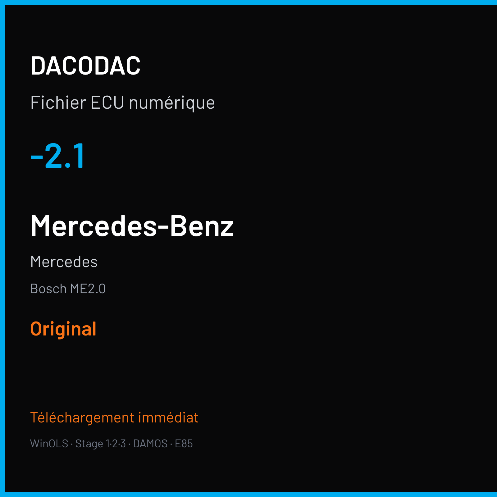 Mercedes — Bosch ME2.0 — -2.1 — Original