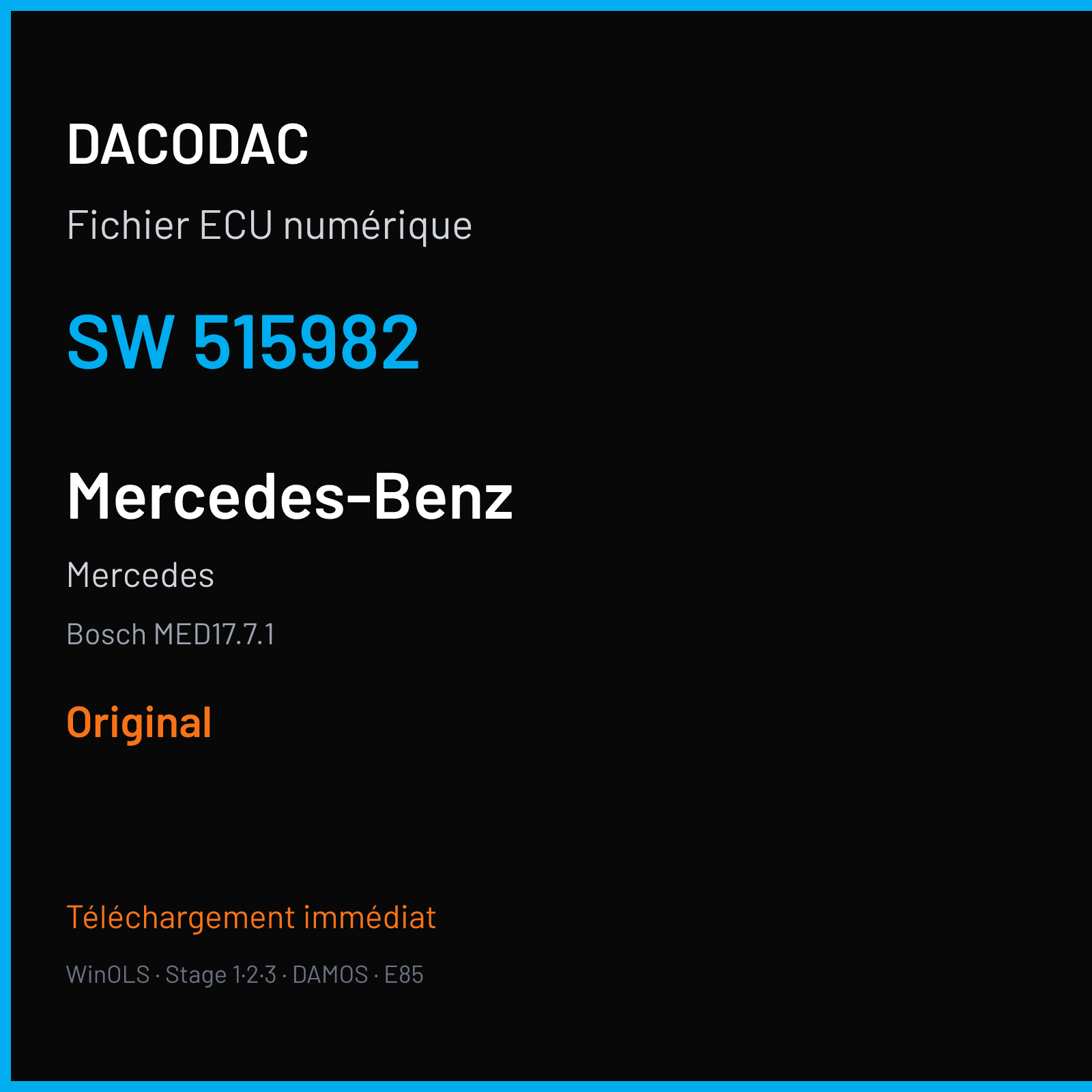 Mercedes (2010) — Bosch MED17.7.1 — 515982 — Original