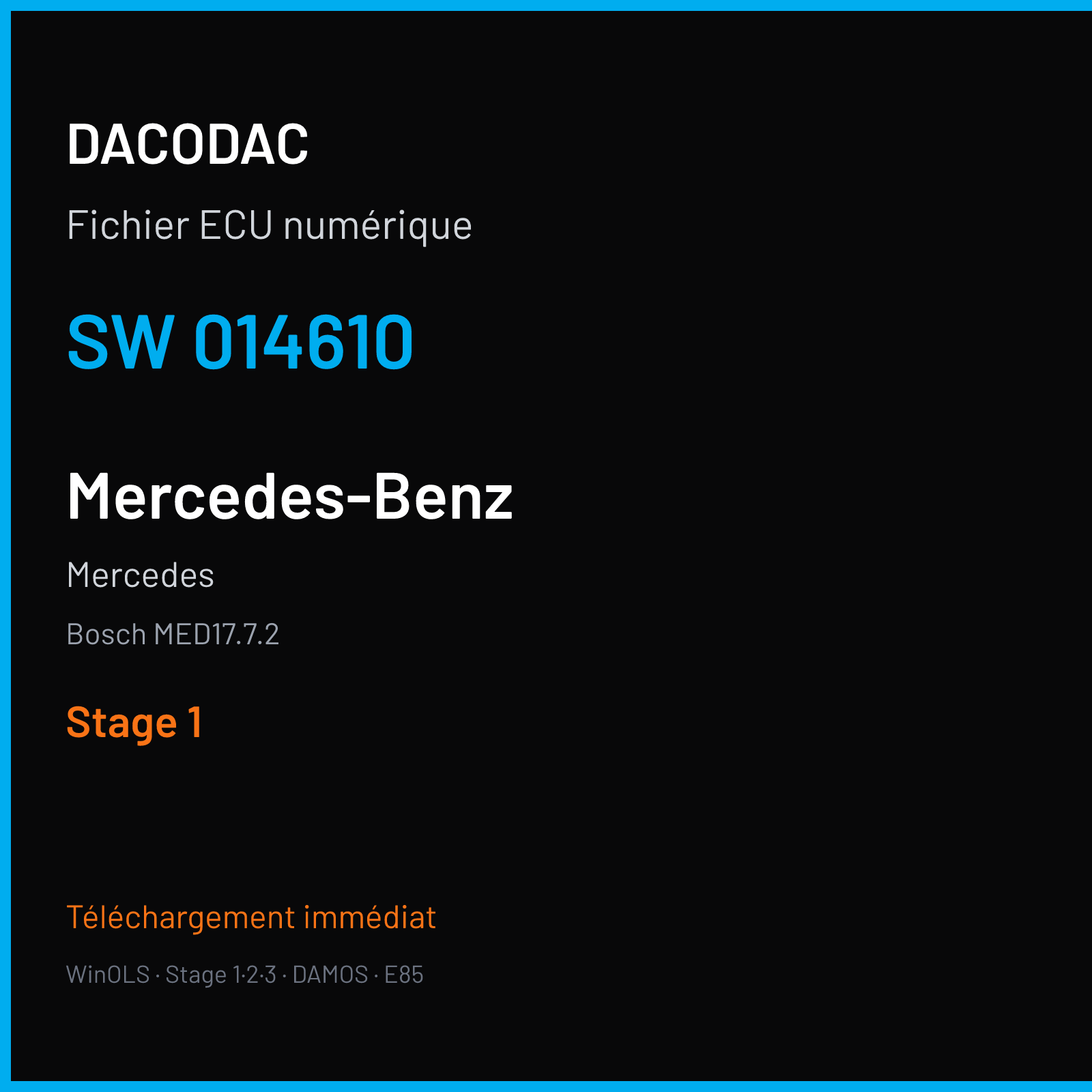 Mercedes (2017) — Bosch MED17.7.2 — 014610 — Stage 1