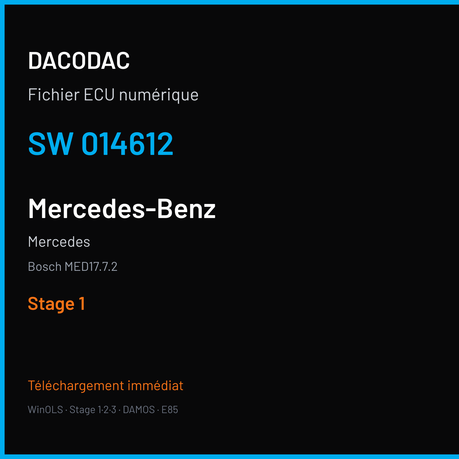 Mercedes (2017) — Bosch MED17.7.2 — 014612 — Stage 1