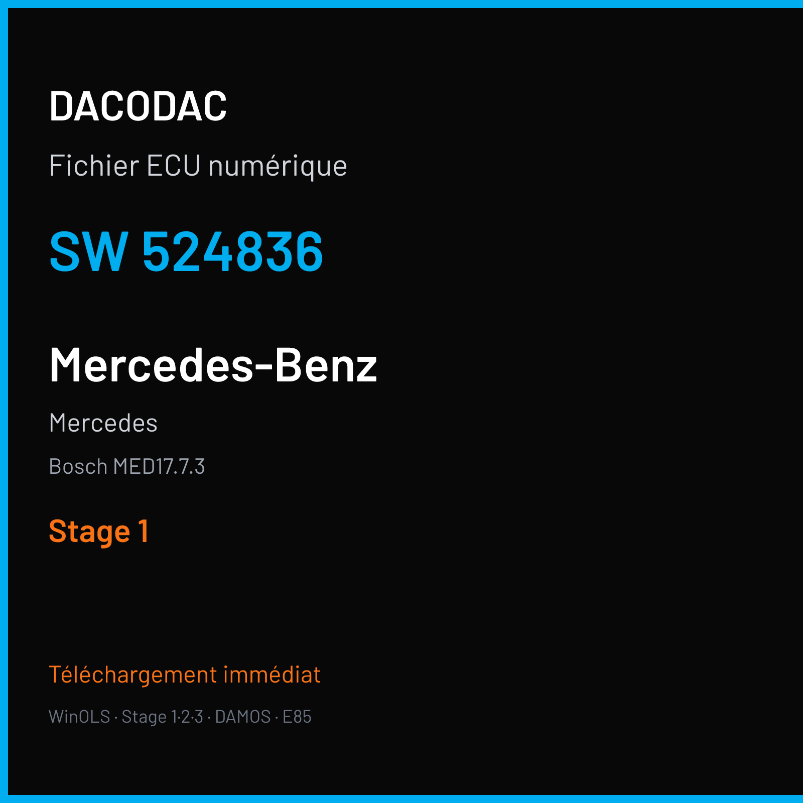 Mercedes (2013) — Bosch MED17.7.3 — 524836 — Stage 1