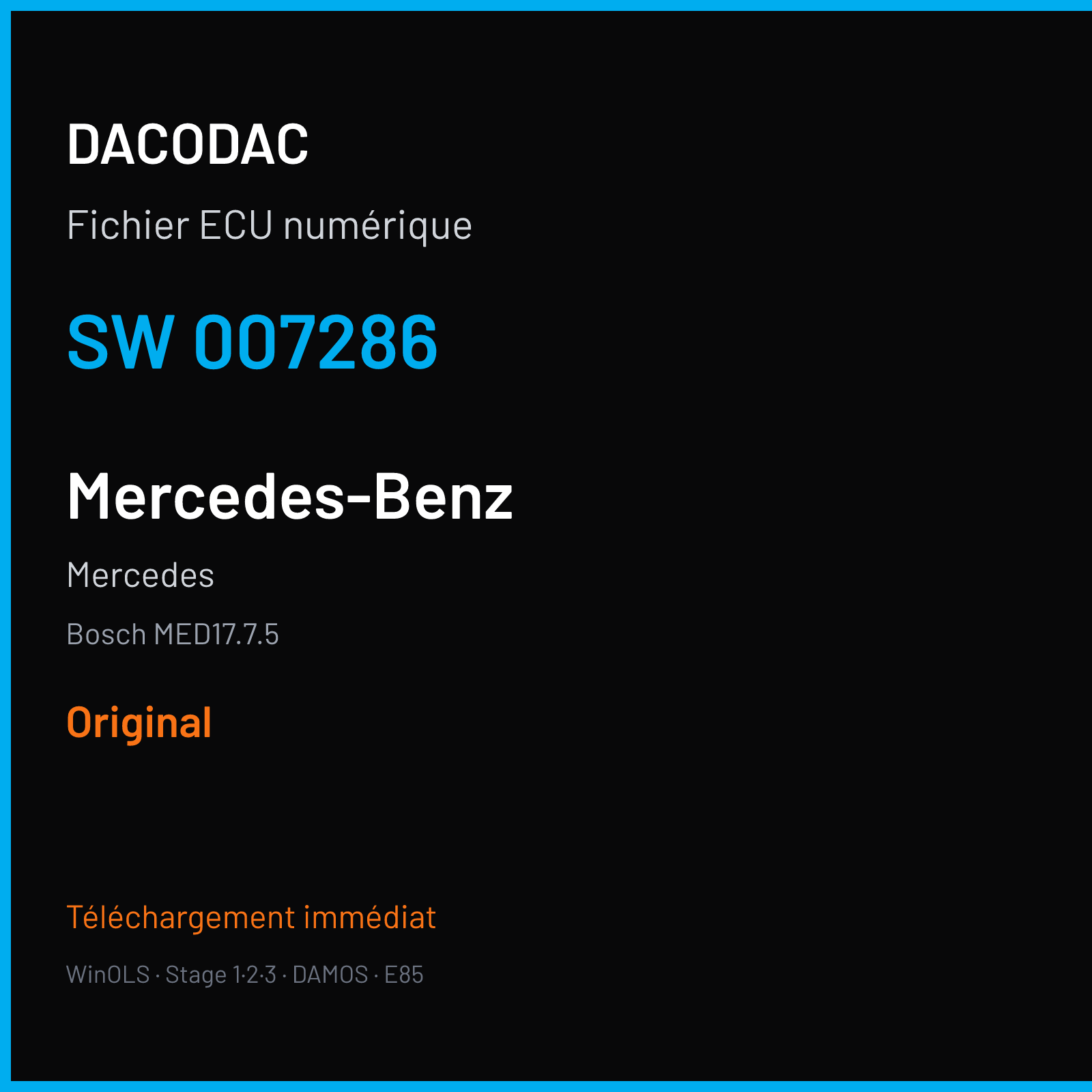 Mercedes (2016) — Bosch MED17.7.5 — 007286 — Original