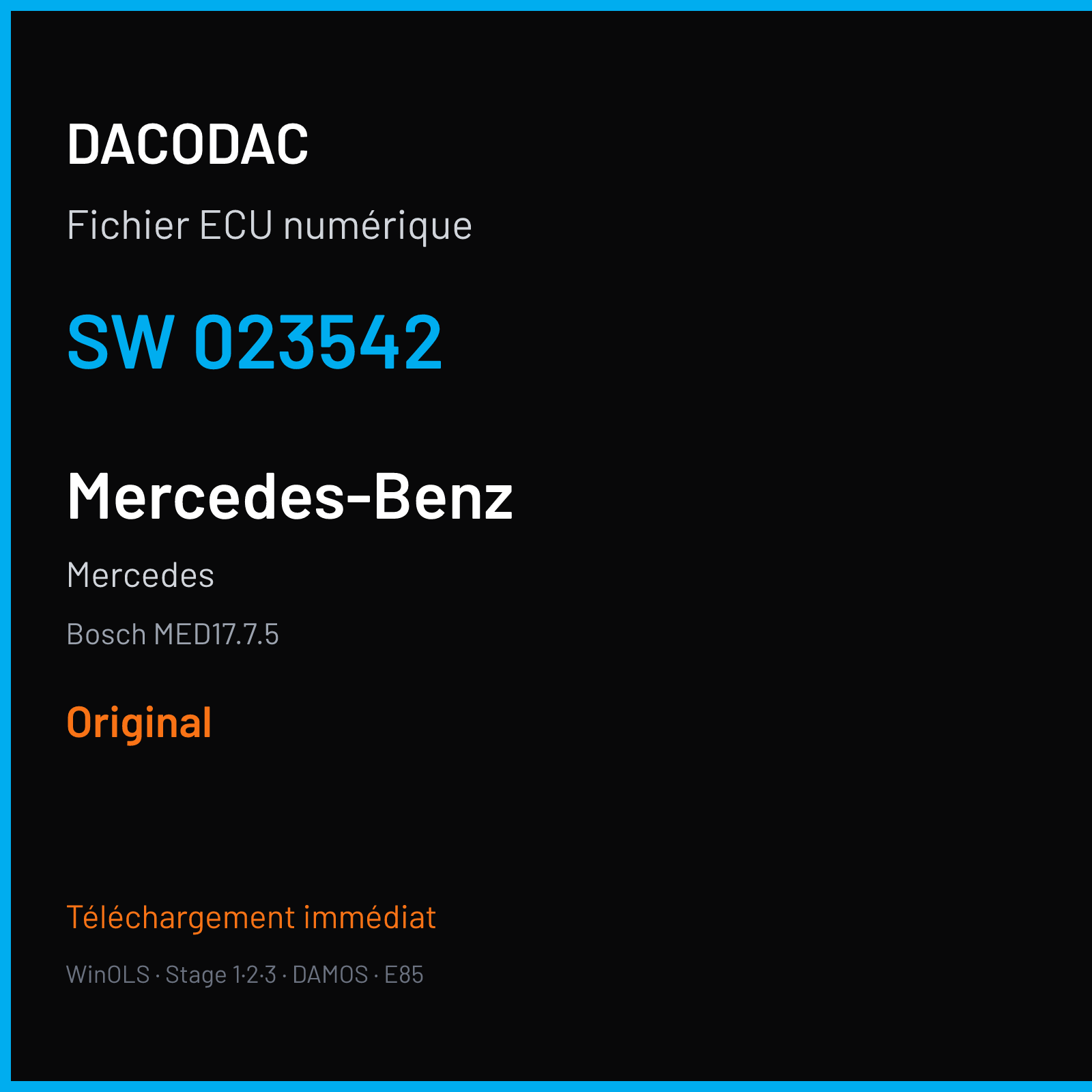 Mercedes (2018) — Bosch MED17.7.5 — 023542 — Original