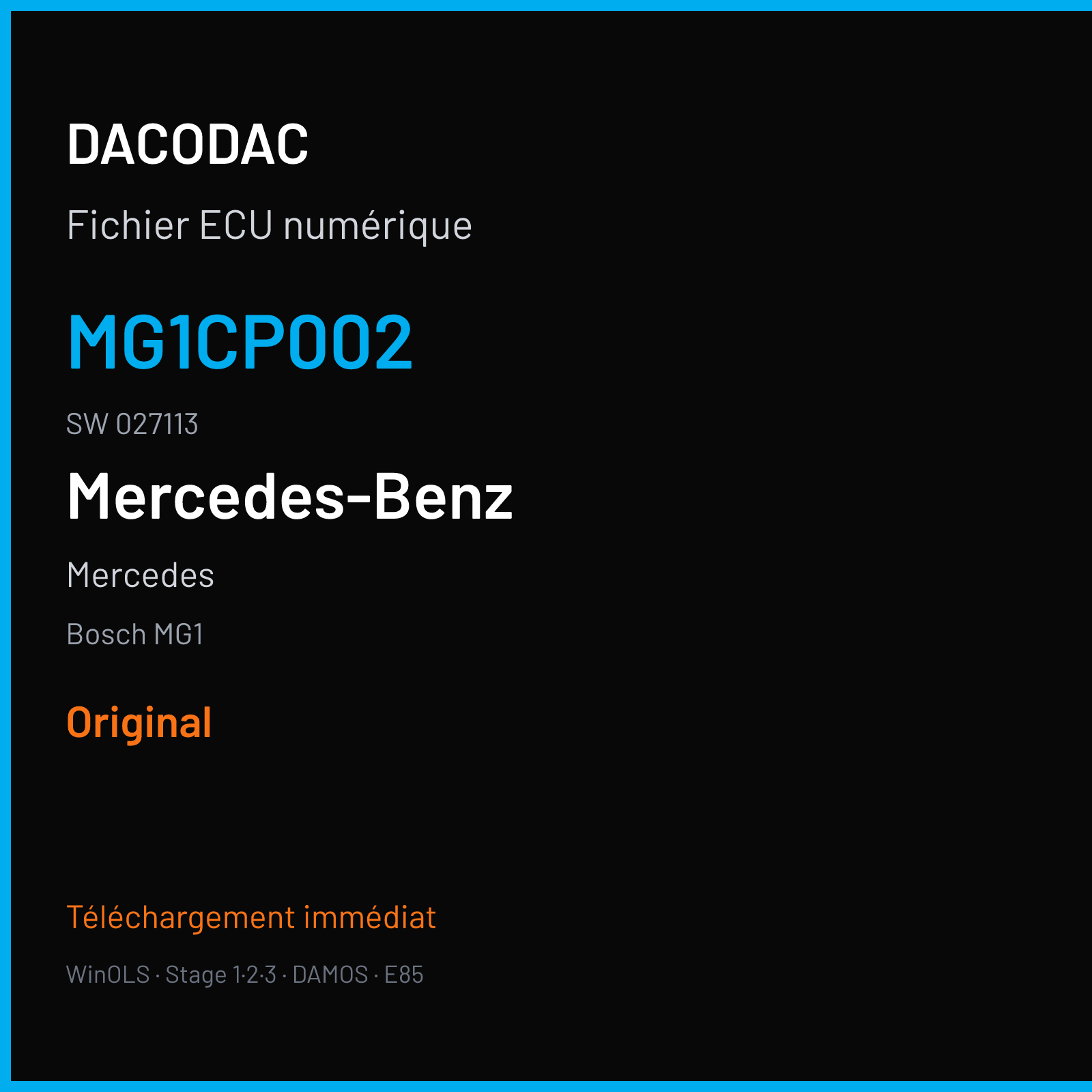 Mercedes (2019) — Bosch MG1 — MG1CP002 · 027113 — Original