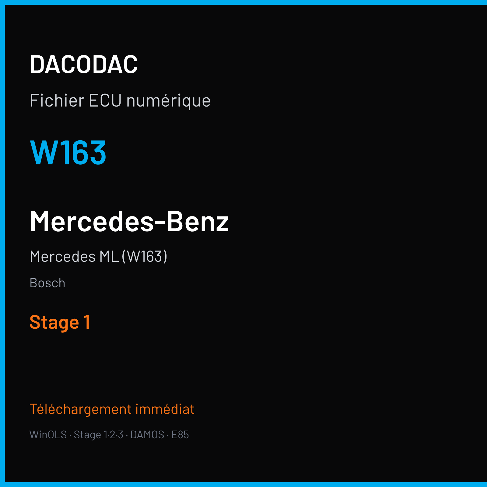 Mercedes ML (W163) (2000) — Bosch — W163 — Stage 1