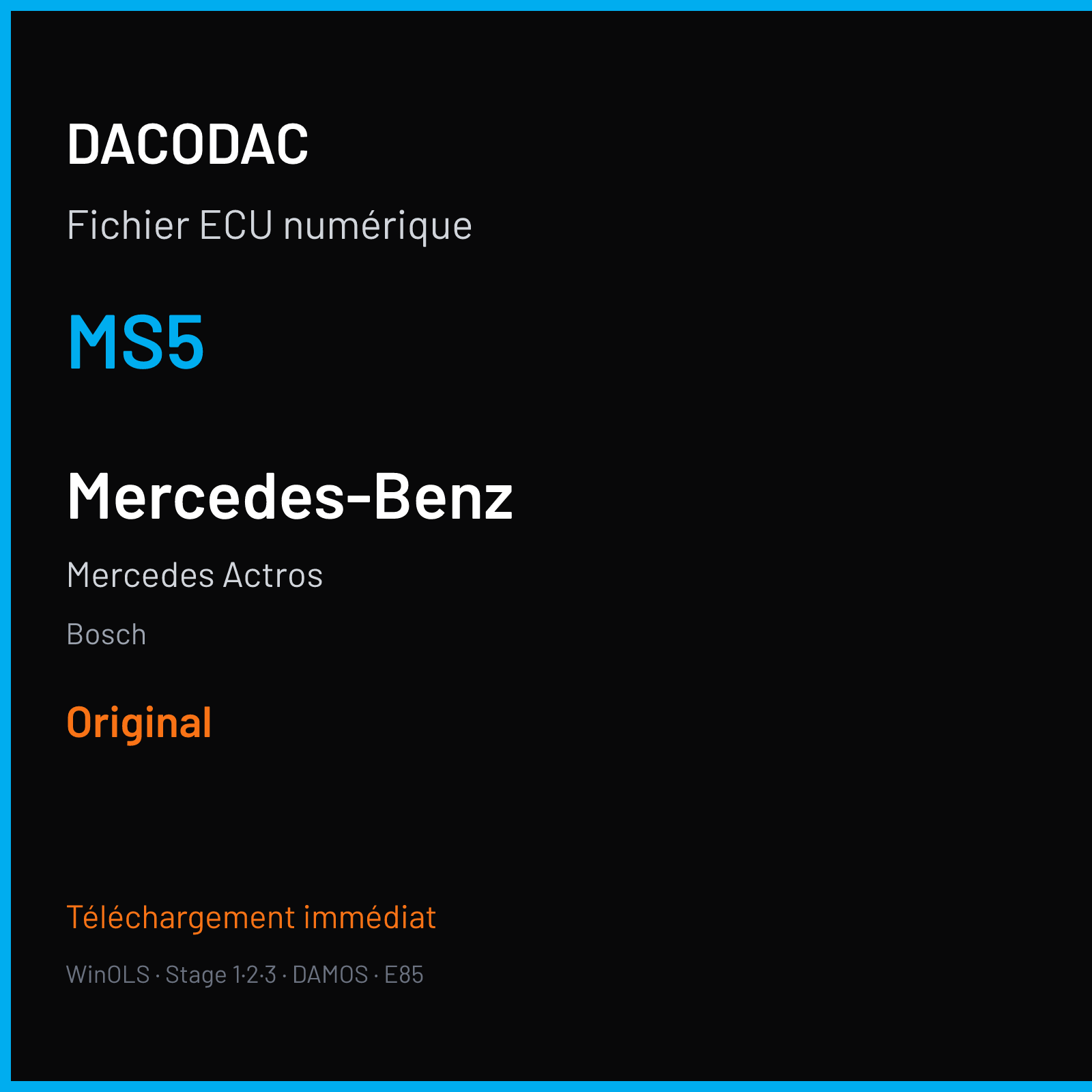 Mercedes Actros (1999) — Bosch — MS5 — Original