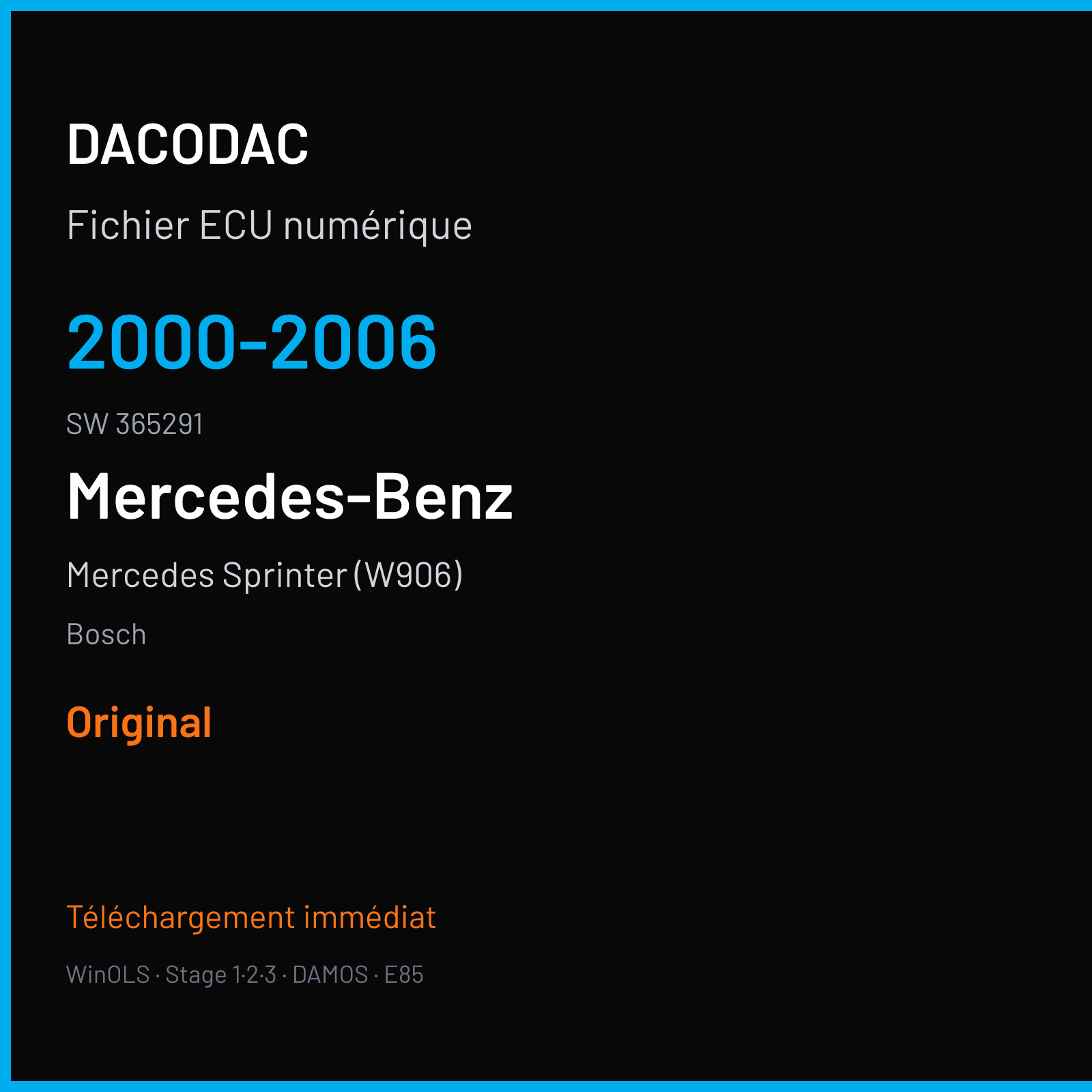 Mercedes Sprinter (W906) (2003) — Bosch — 2000-2006 · 365291 — Original