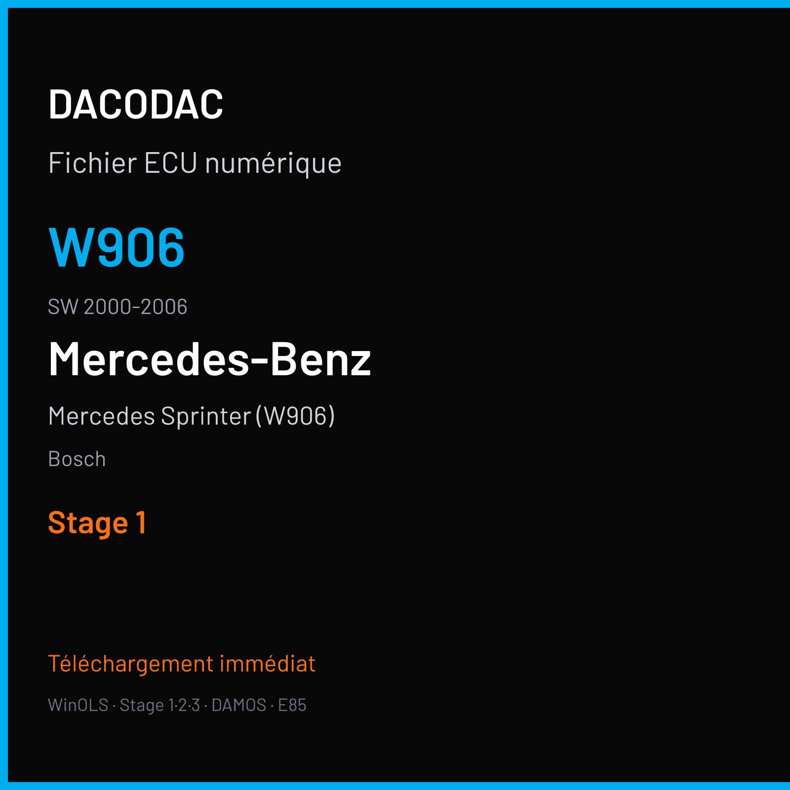Mercedes Sprinter (W906) (2007) — Bosch — W906 · 2000-2006 — Stage 1