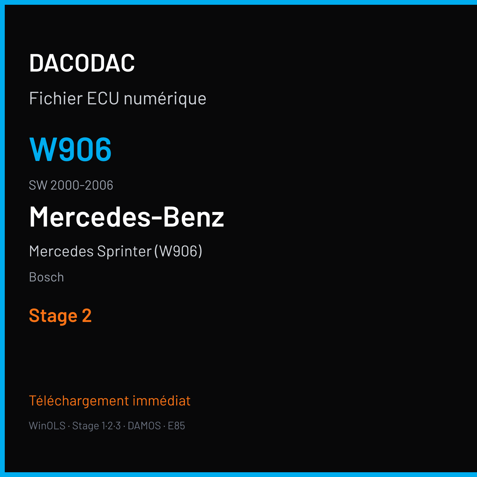 Mercedes Sprinter (W906) (2007) — Bosch — W906 · 2000-2006 — Stage 2
