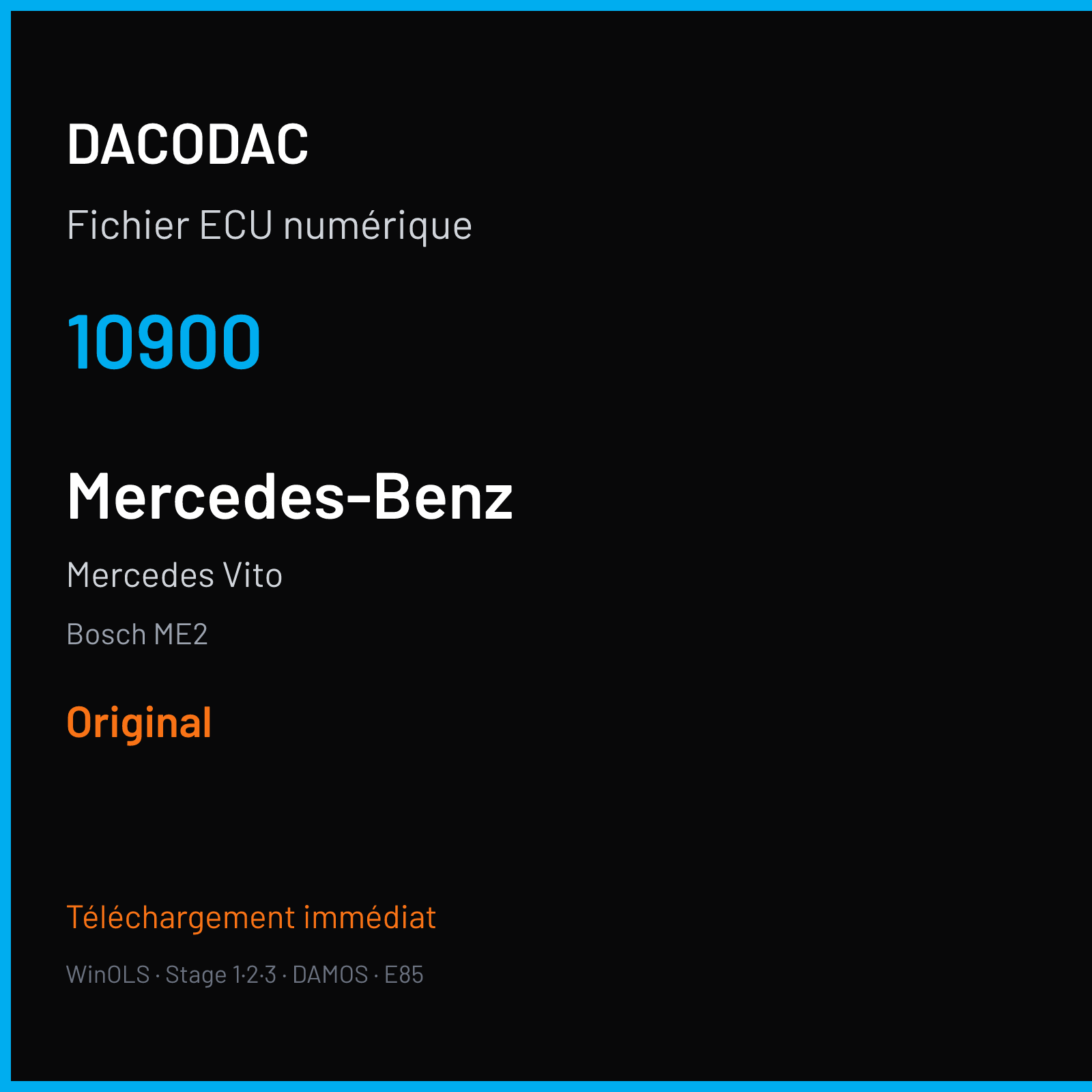 Mercedes Vito (2014) — Bosch ME2 — 10900 — Original
