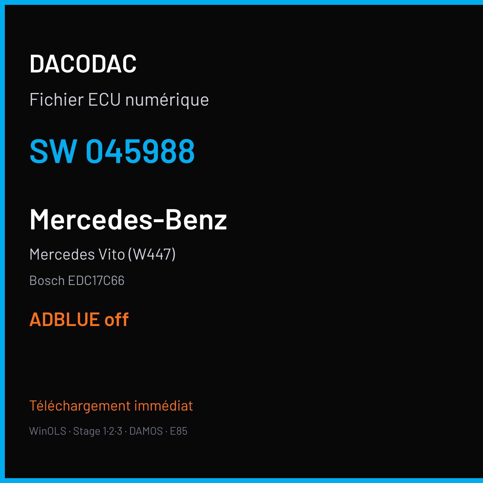 Mercedes Vito (W447) (2019) — Bosch EDC17C66 — 045988 — ADBLUE off