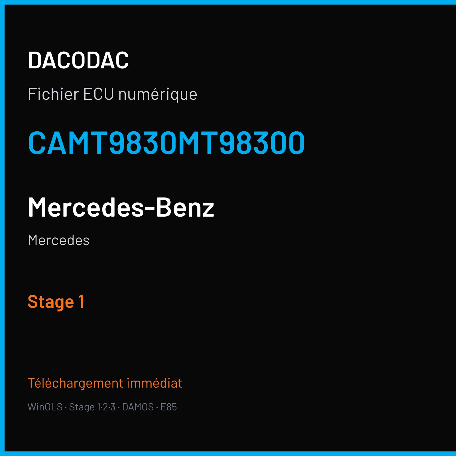 Mercedes — CAMT9830MT98300 — Stage 1