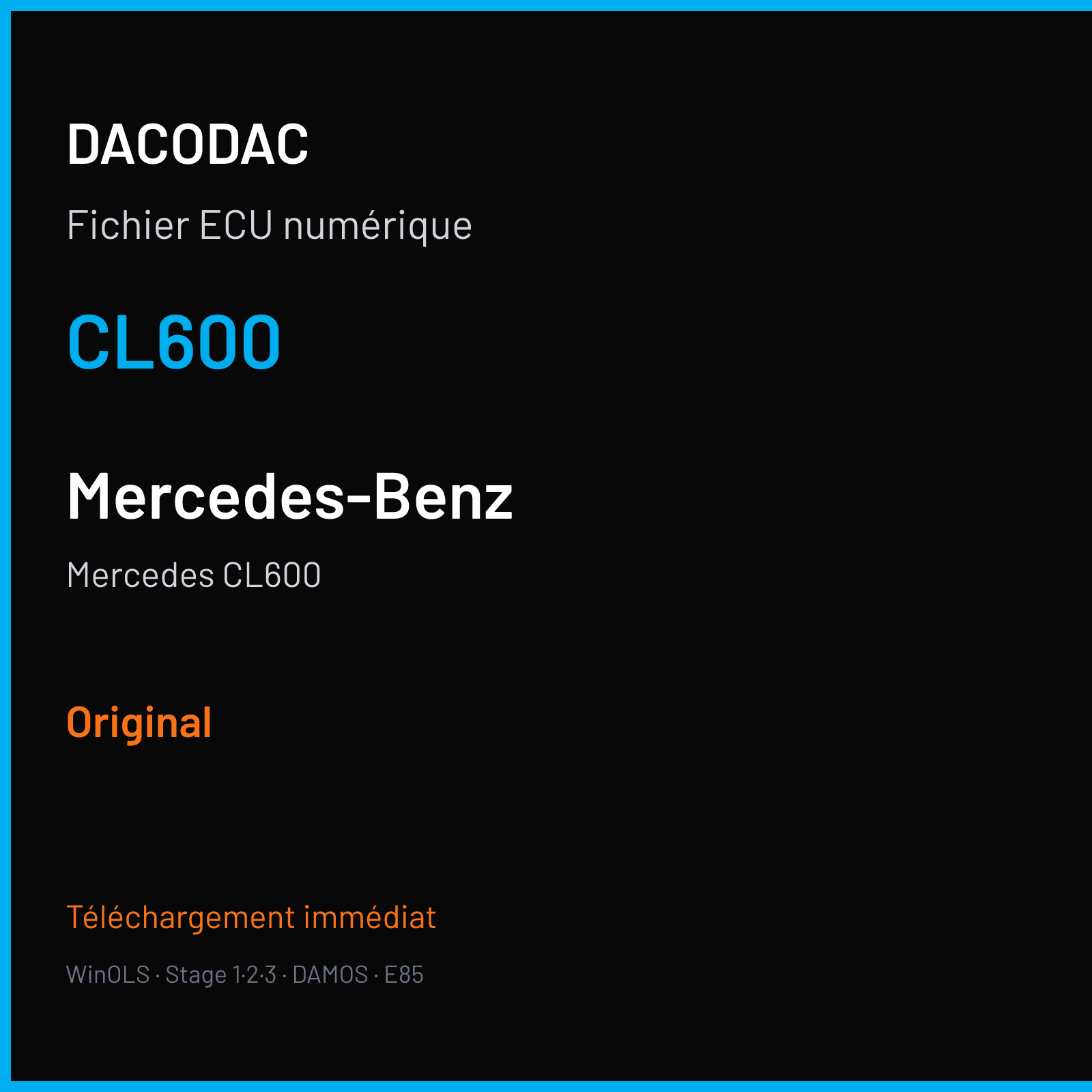 Mercedes CL600 — CL600 — Original