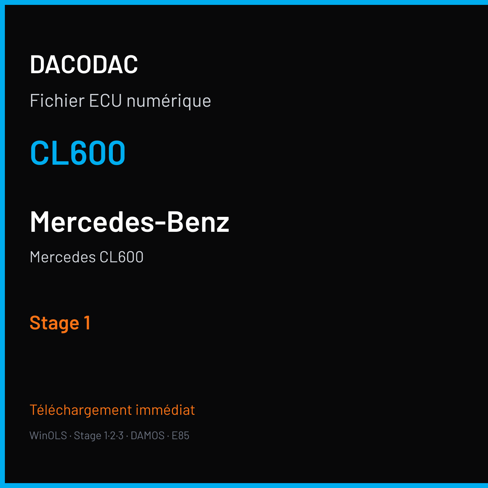 Mercedes CL600 — CL600 — Stage 1