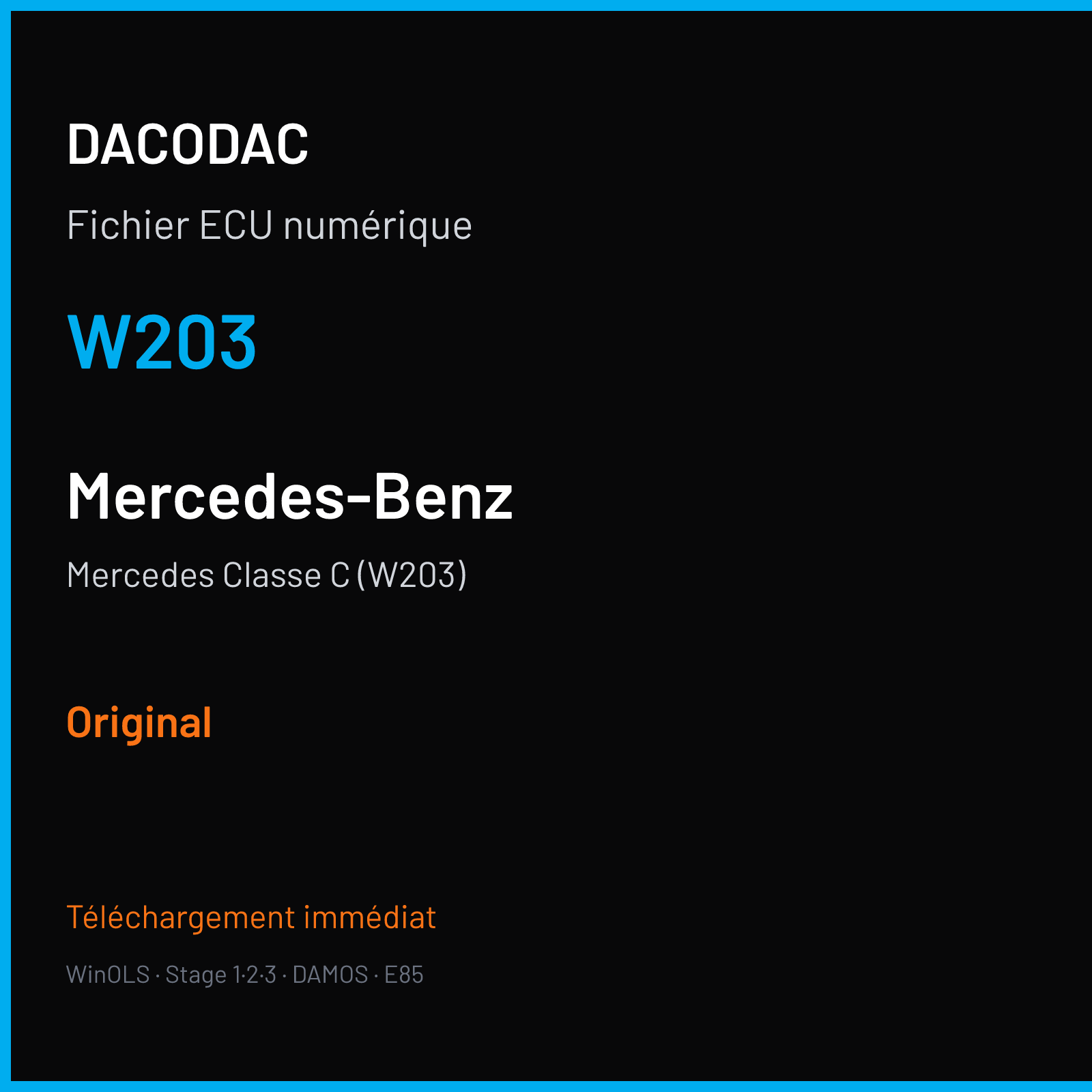 Mercedes Classe C (W203) (2000) — W203 — Original