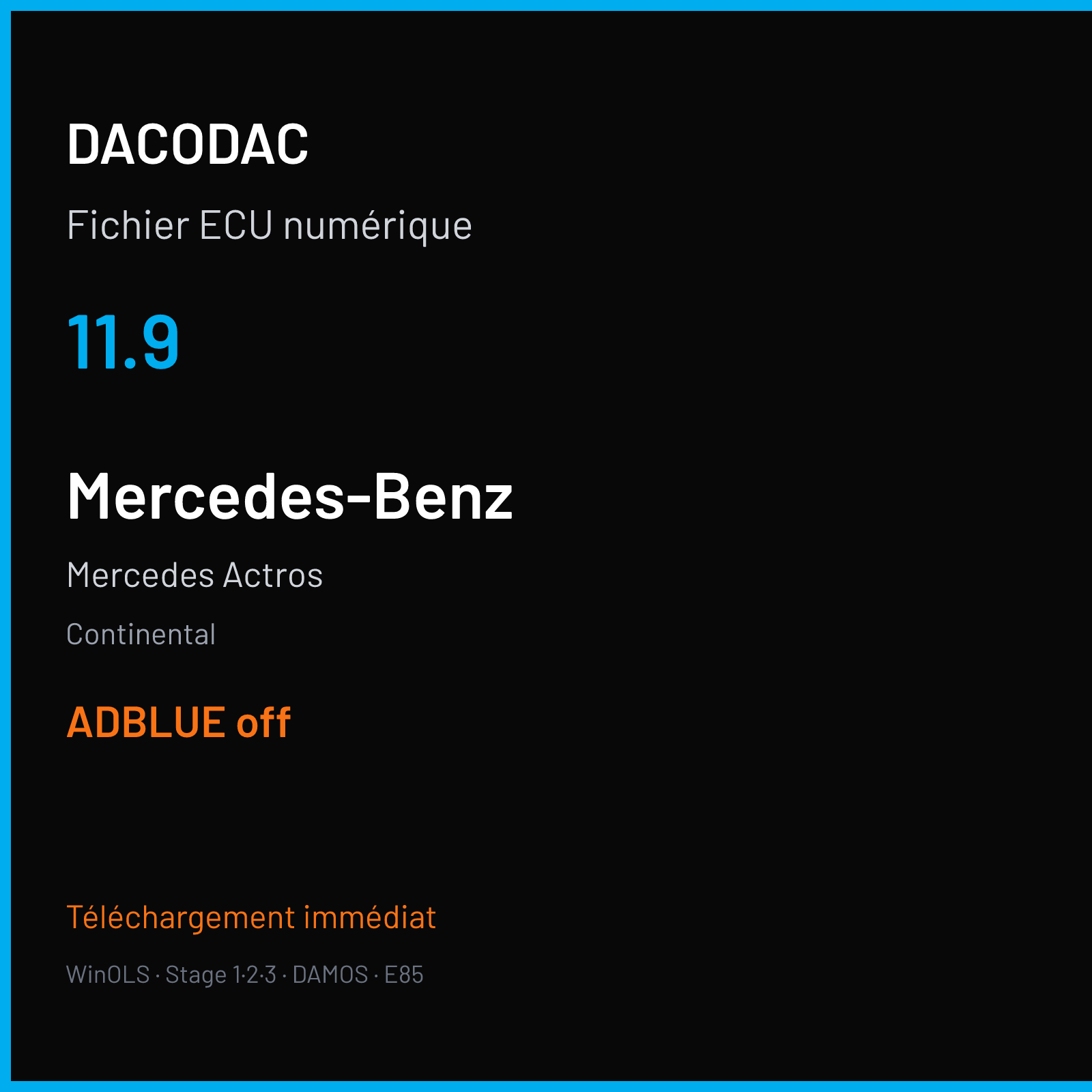 Mercedes Actros (2013) — Continental — 11.9 — ADBLUE off
