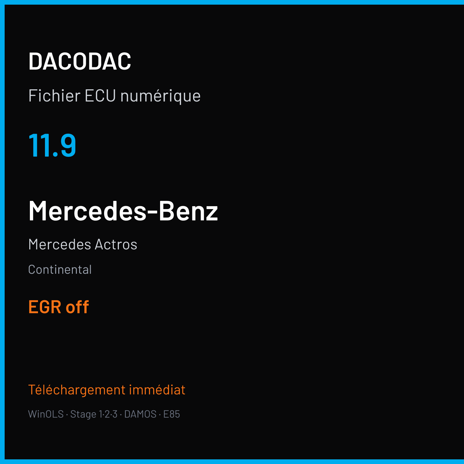 Mercedes Actros (2013) — Continental — 11.9 — EGR off