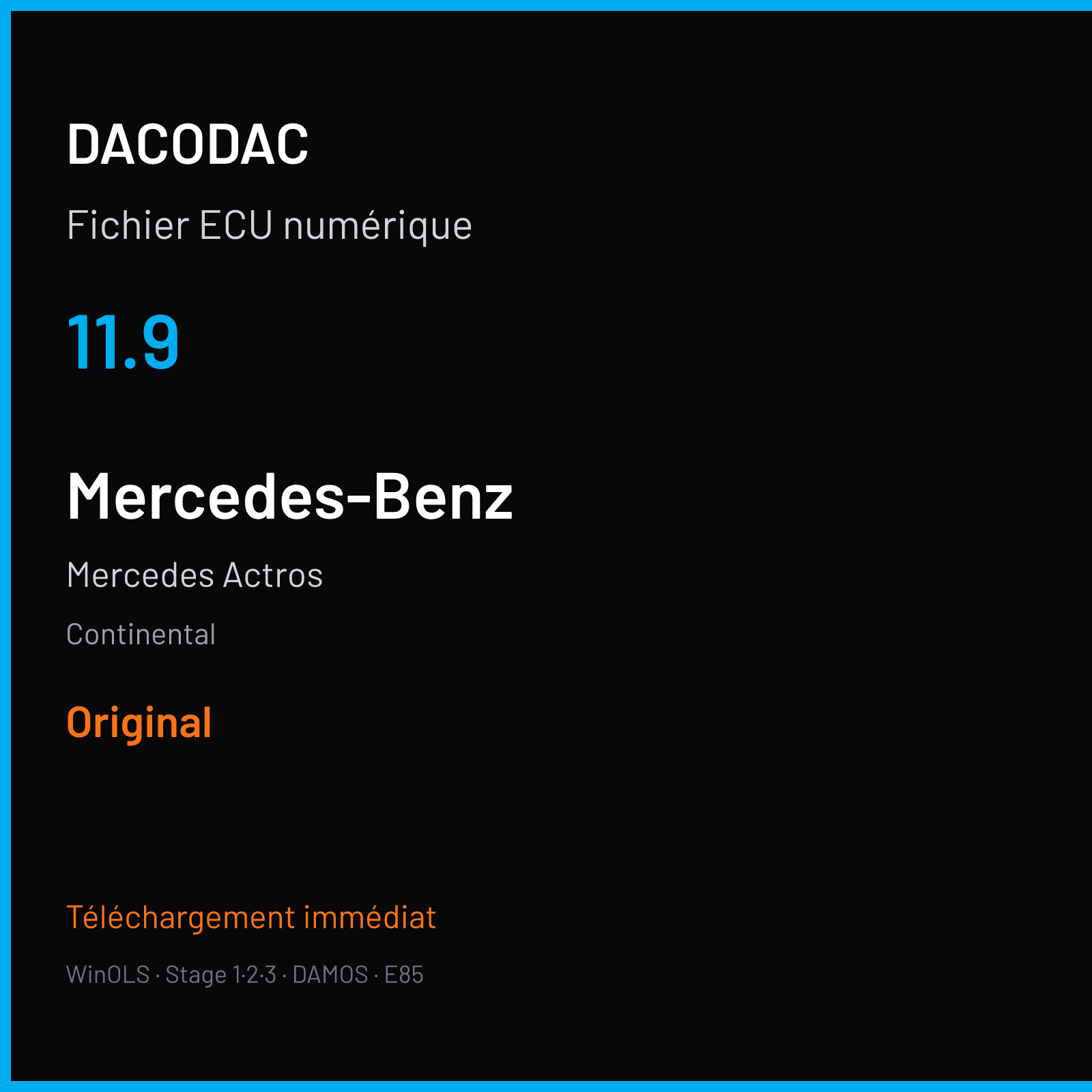 Mercedes Actros (2013) — Continental — 11.9 — Original