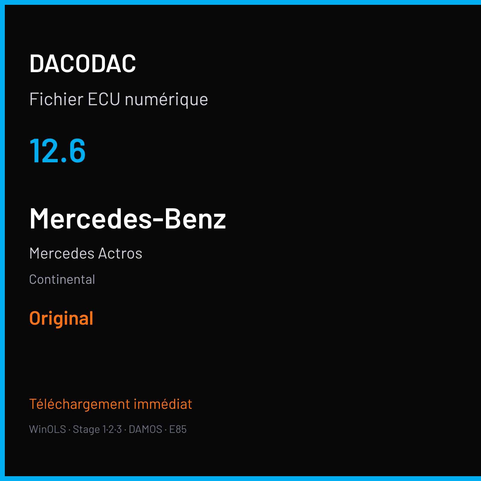 Mercedes Actros (2018) — Continental — 12.6 — Original