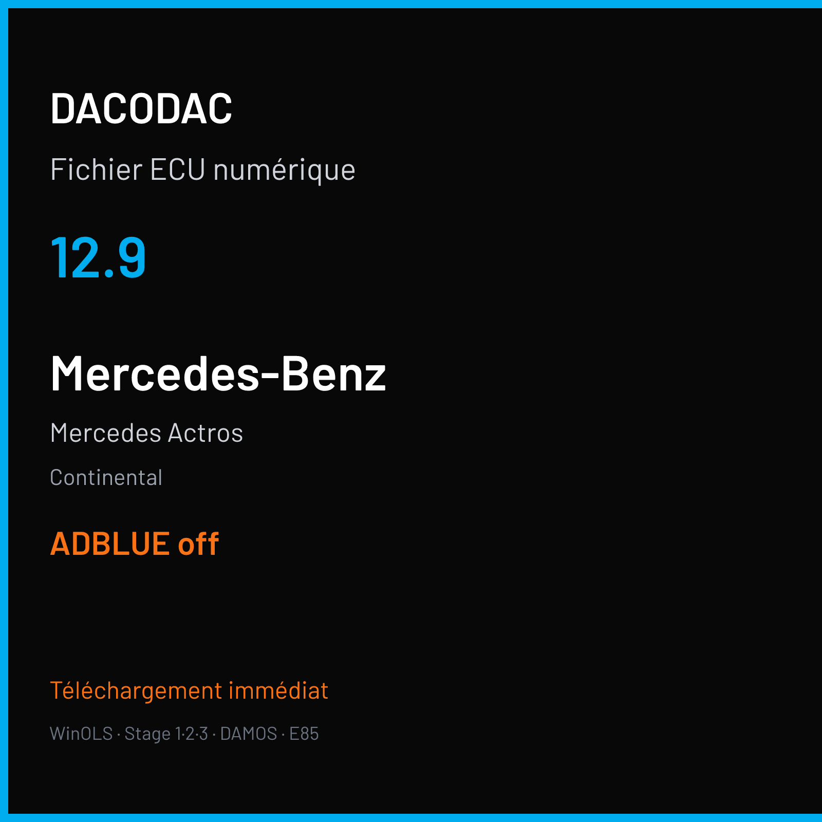 Mercedes Actros (2014) — Continental — 12.9 — ADBLUE off