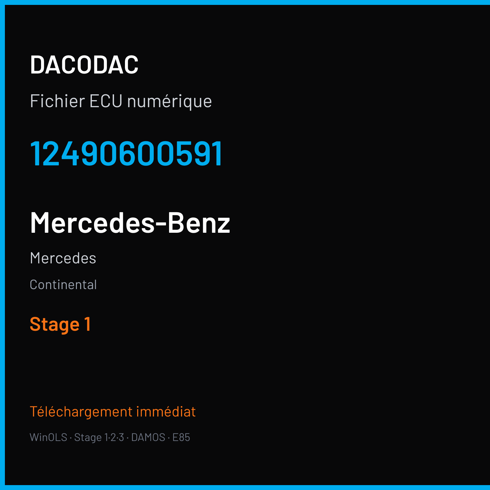 Mercedes — Continental — 12490600591 — Stage 1