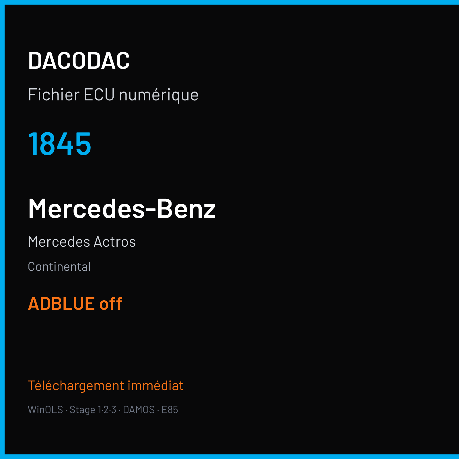 Mercedes Actros (2016) — Continental — 1845 — ADBLUE off