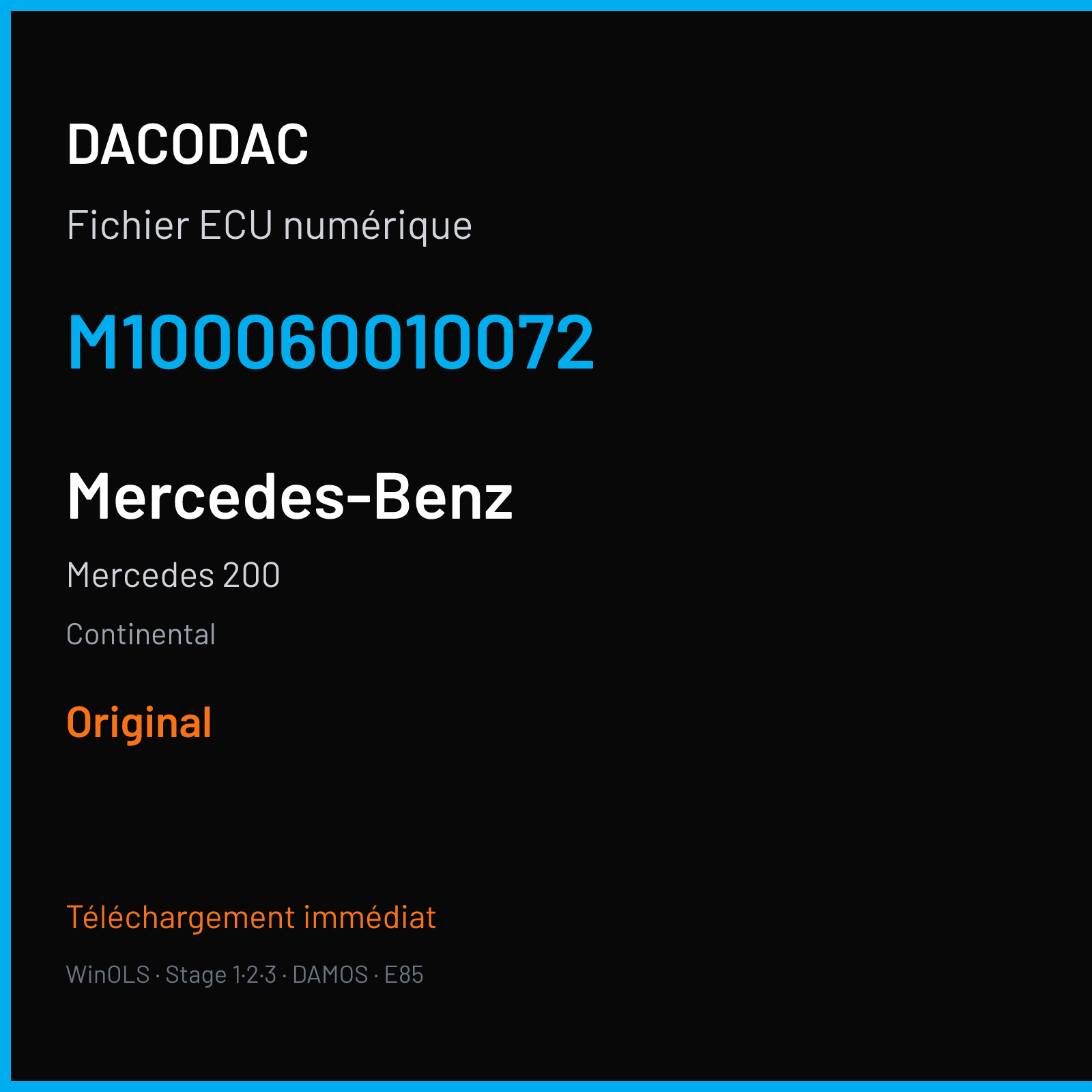 Mercedes 200 (2001) — Continental — M100060010072 — Original