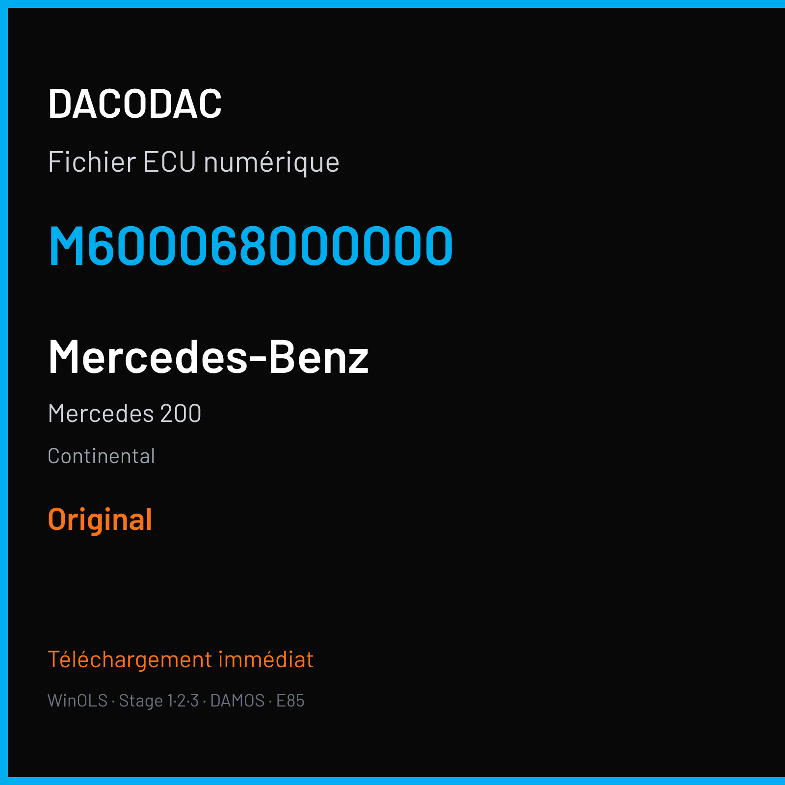 Mercedes 200 (2006) — Continental — M600068000000 — Original