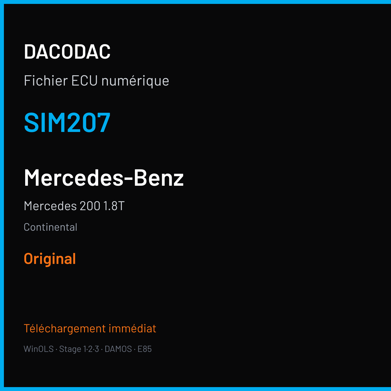 Mercedes 200 1.8T (2011) — Continental — SIM207 — Original