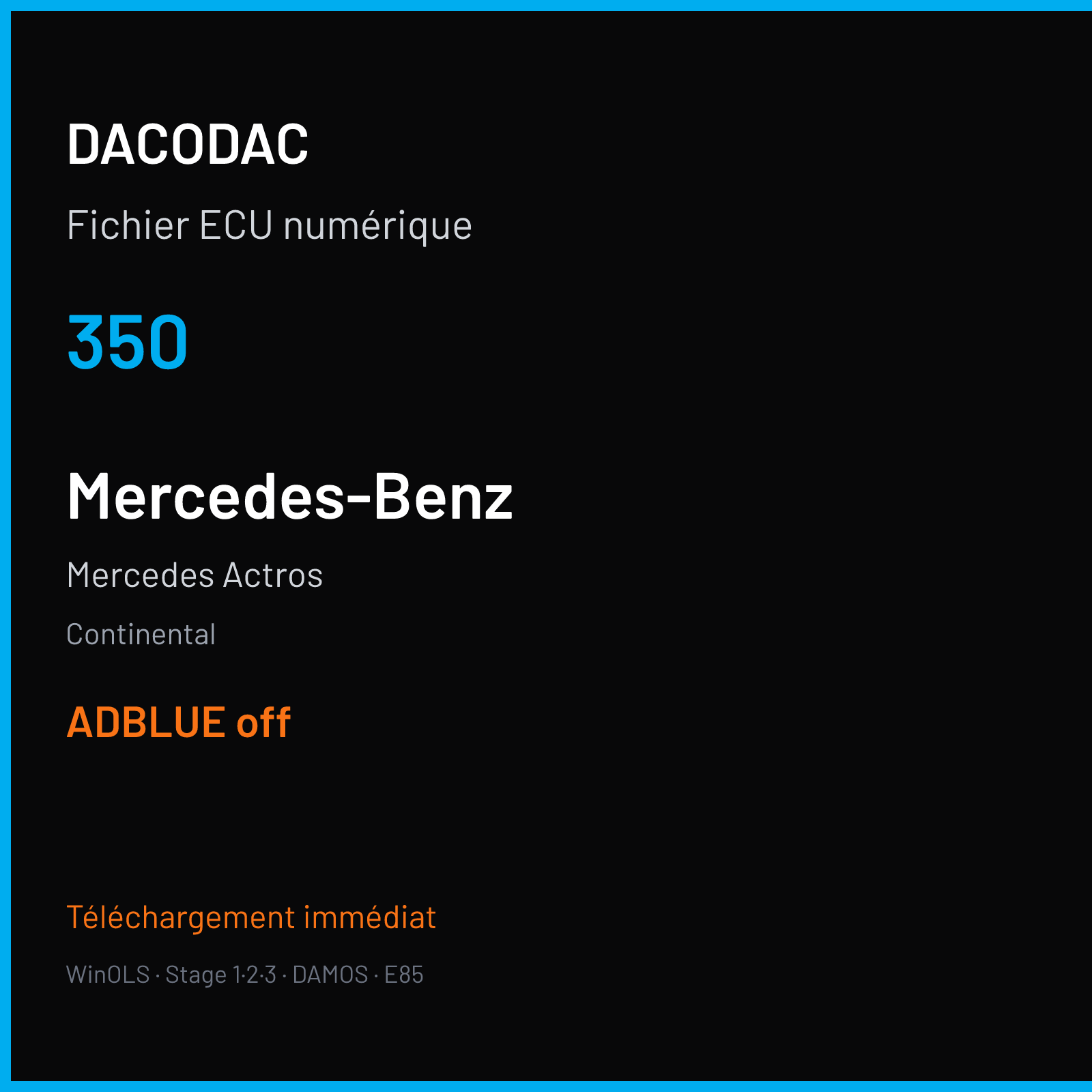 Mercedes Actros (2020) — Continental — 350 — ADBLUE off