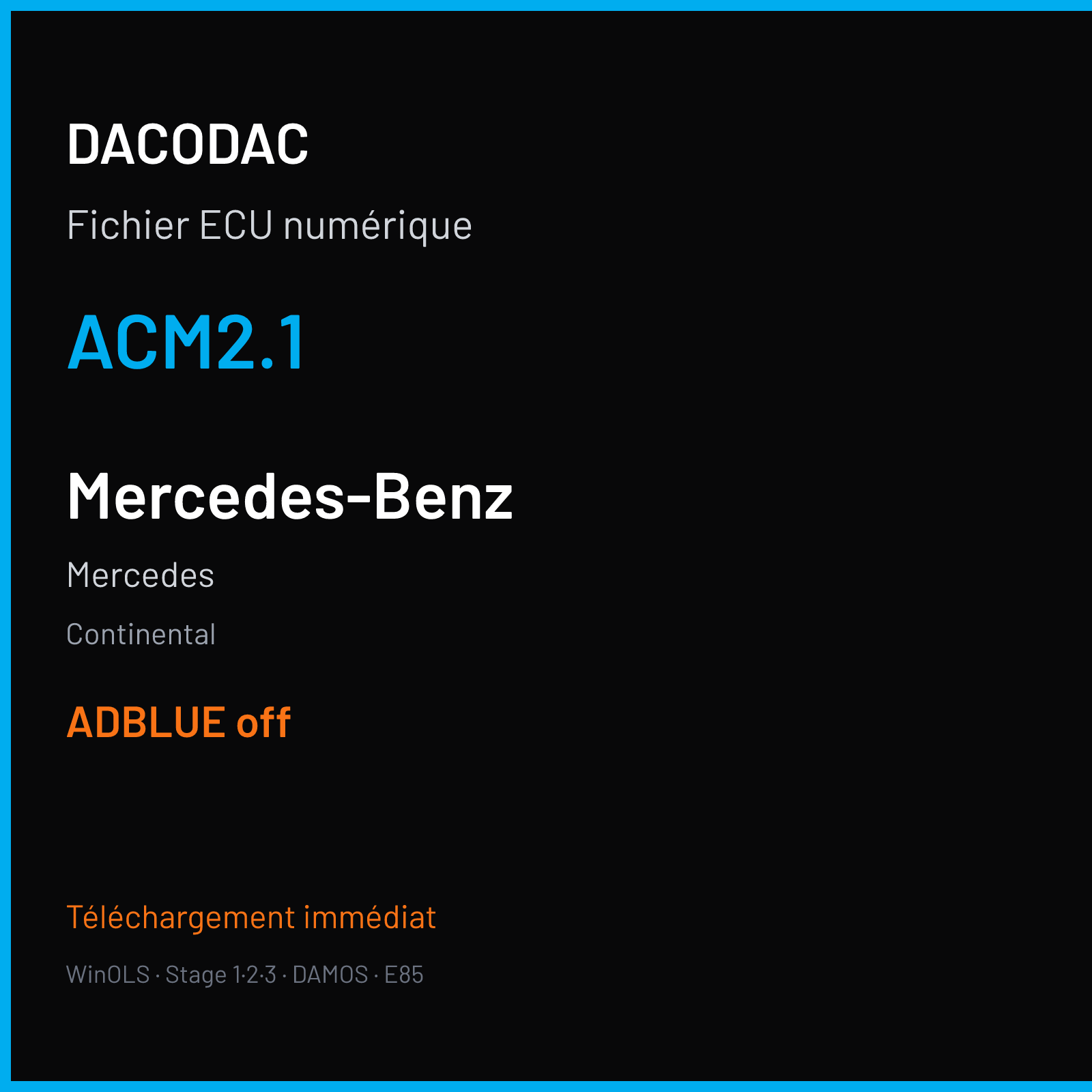Mercedes (2013) — Continental — ACM2.1 — ADBLUE off