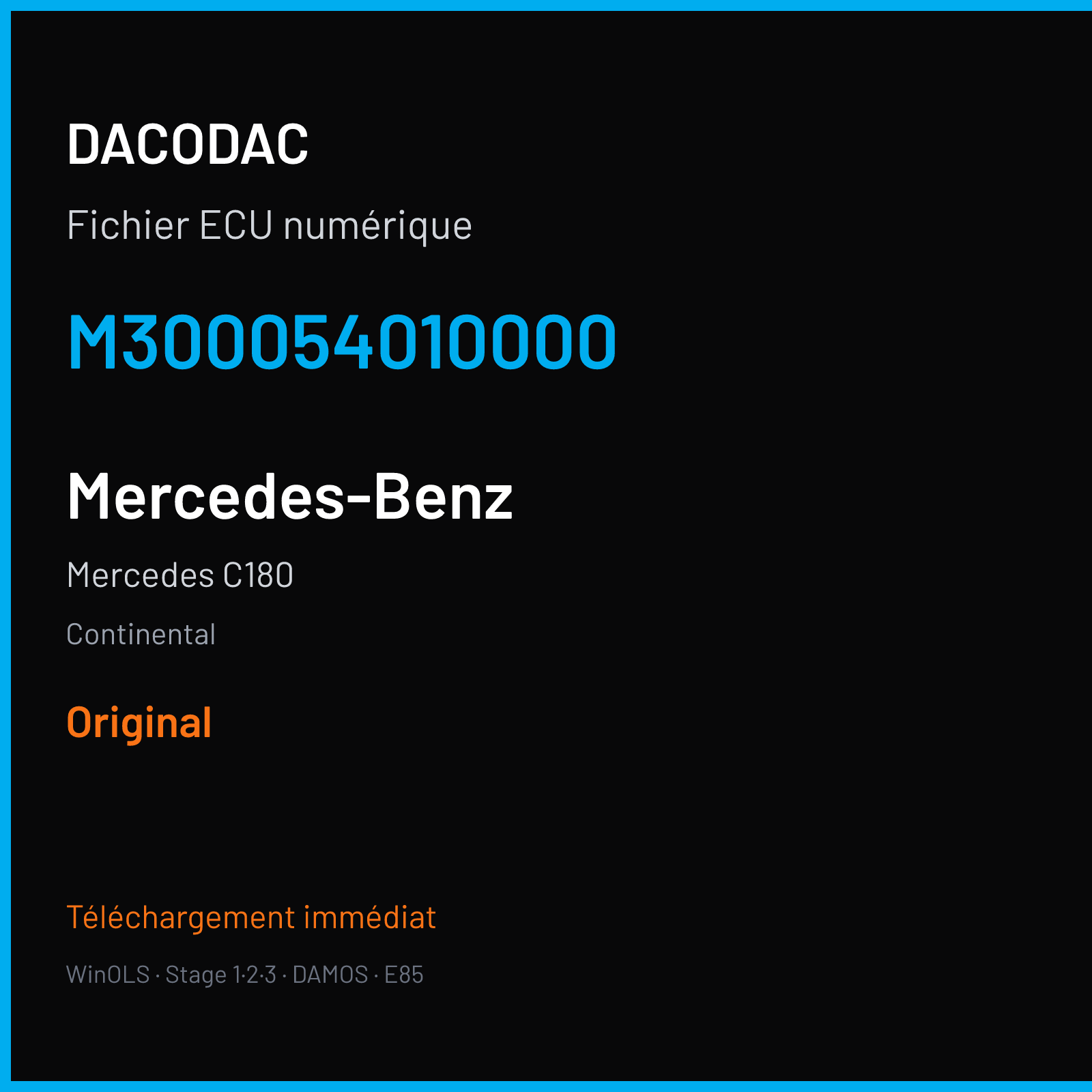 Mercedes C180 (2008) — Continental — M300054010000 — Original