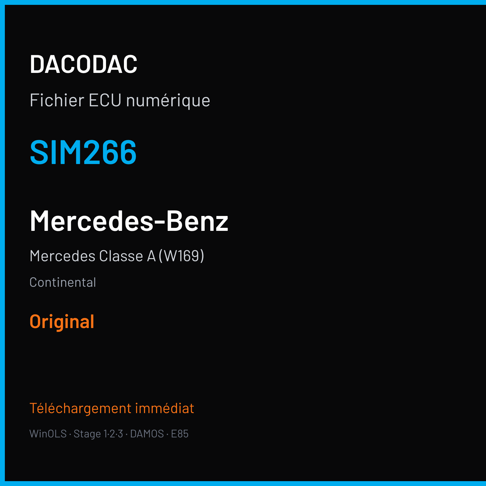 Mercedes Classe A (W169) (2006) — Continental — SIM266 — Original
