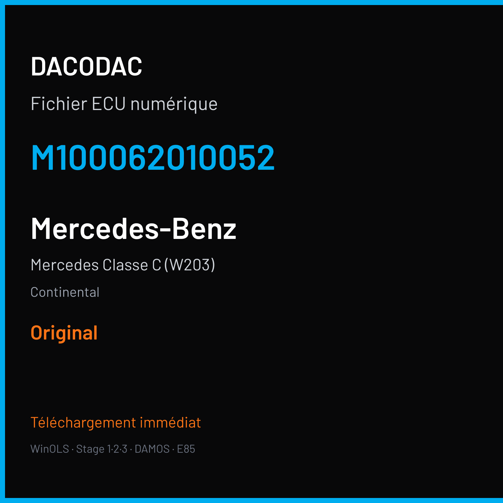 Mercedes Classe C (W203) (2001) — Continental — M100062010052 — Original