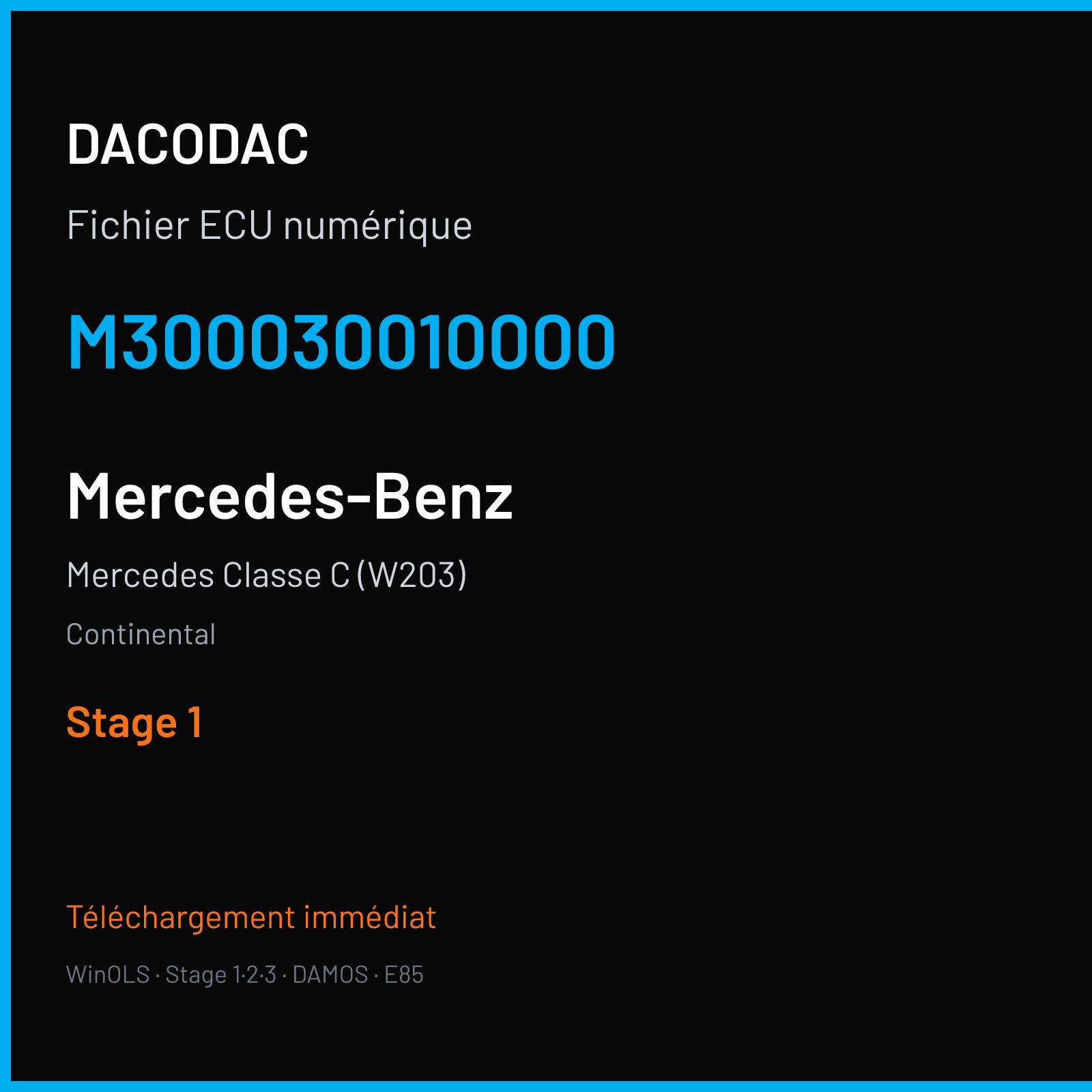 Mercedes Classe C (W203) (2002) — Continental — M300030010000 — Stage 1