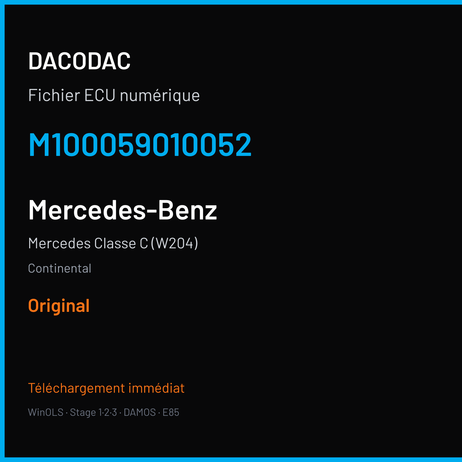 Mercedes Classe C (W204) (2005) — Continental — M100059010052 — Original