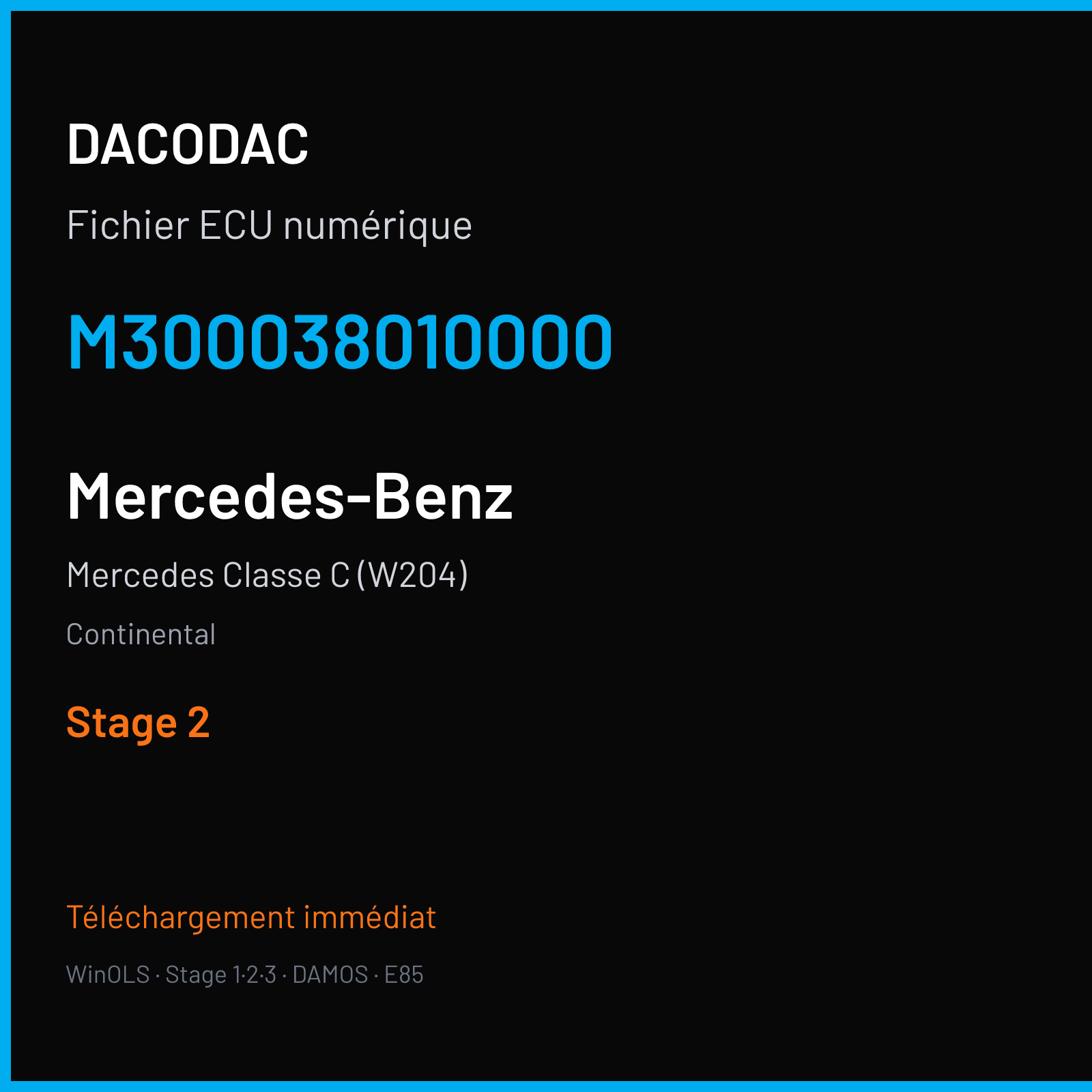 Mercedes Classe C (W204) (2007) — Continental — M300038010000 — Stage 2