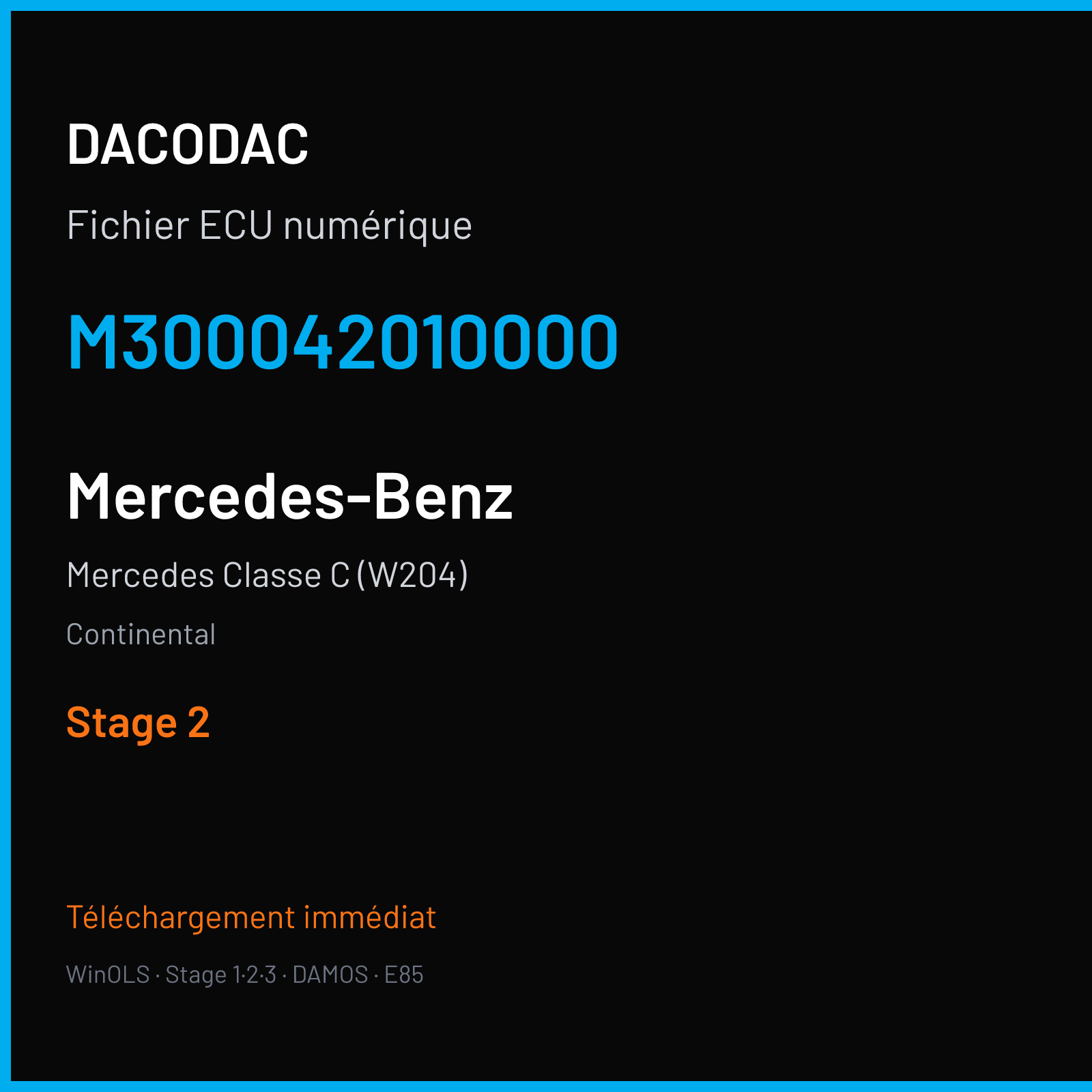 Mercedes Classe C (W204) (2008) — Continental — M300042010000 — Stage 2
