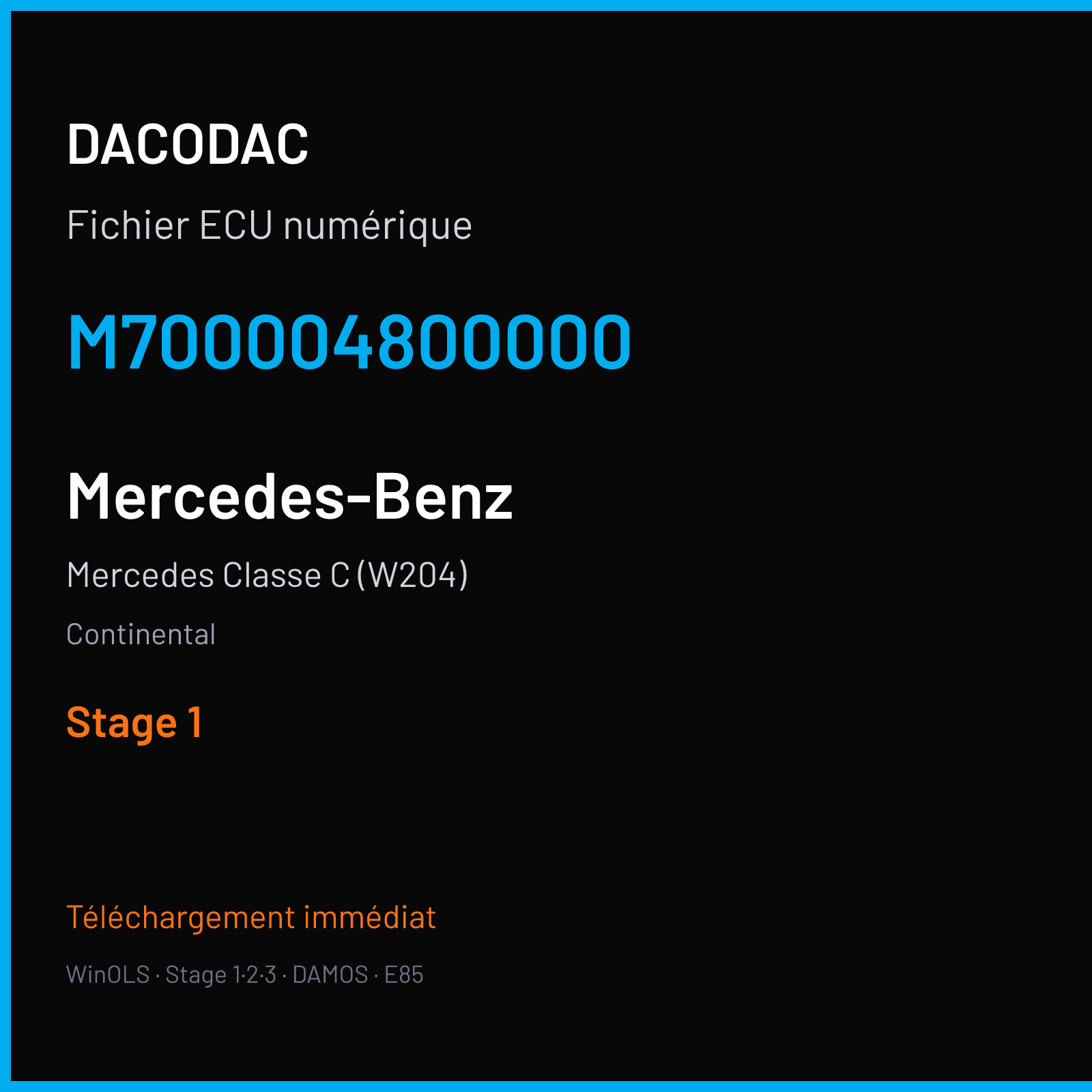 Mercedes Classe C (W204) (2010) — Continental — M700004800000 — Stage 1