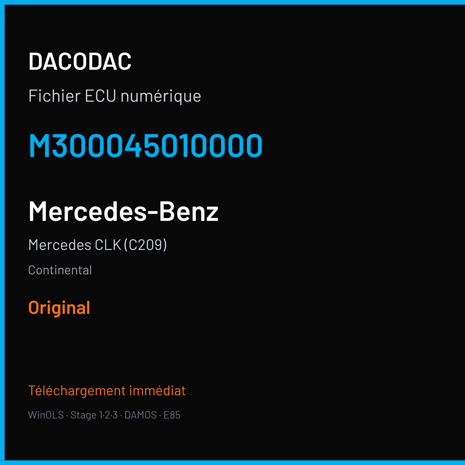 Mercedes CLK (C209) (2008) — Continental — M300045010000 — Original