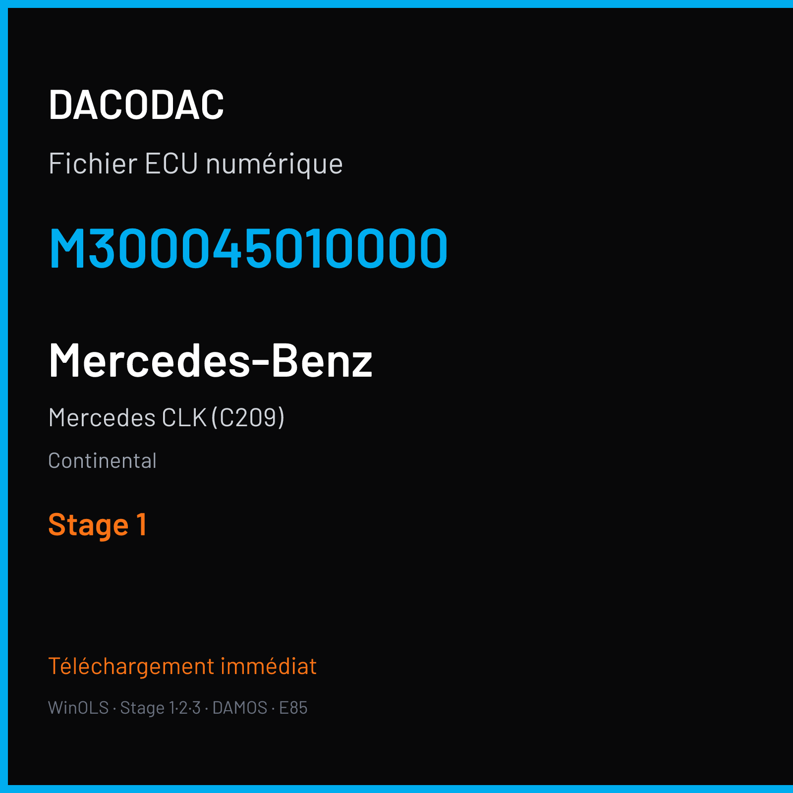 Mercedes CLK (C209) (2008) — Continental — M300045010000 — Stage 1