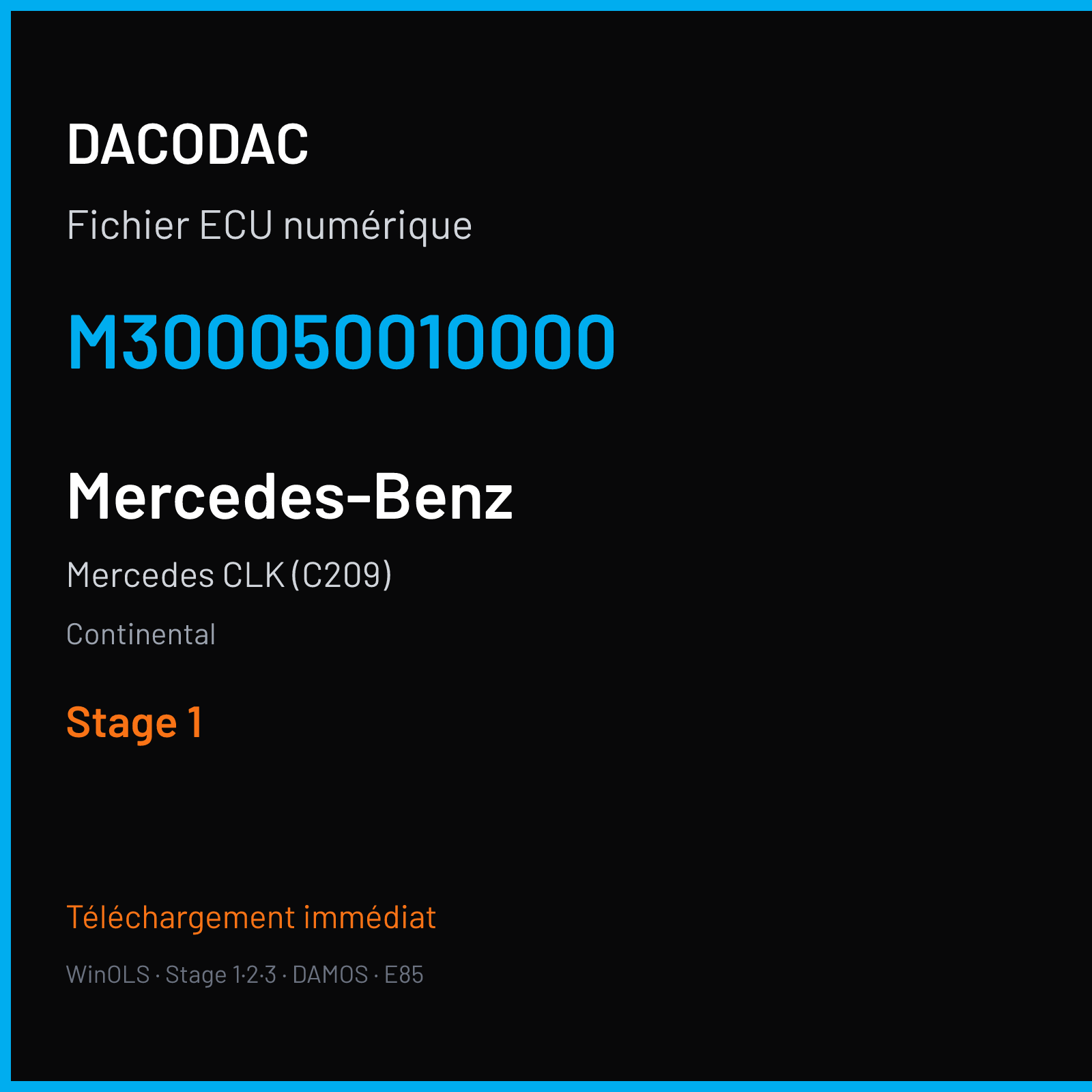 Mercedes CLK (C209) (2005) — Continental — M300050010000 — Stage 1