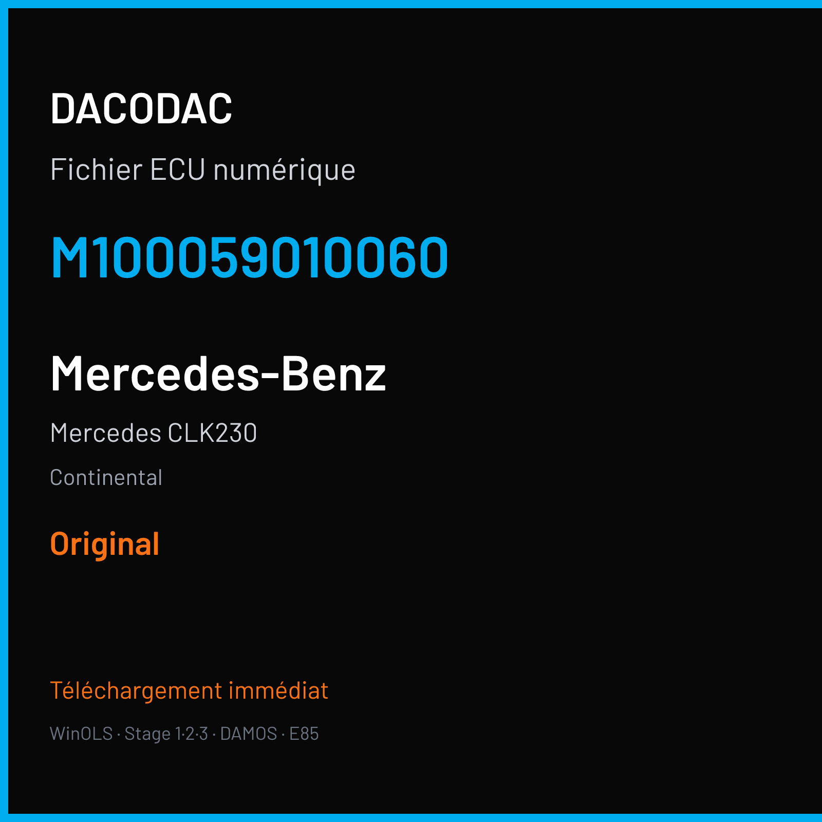 Mercedes CLK230 (2000) — Continental — M100059010060 — Original