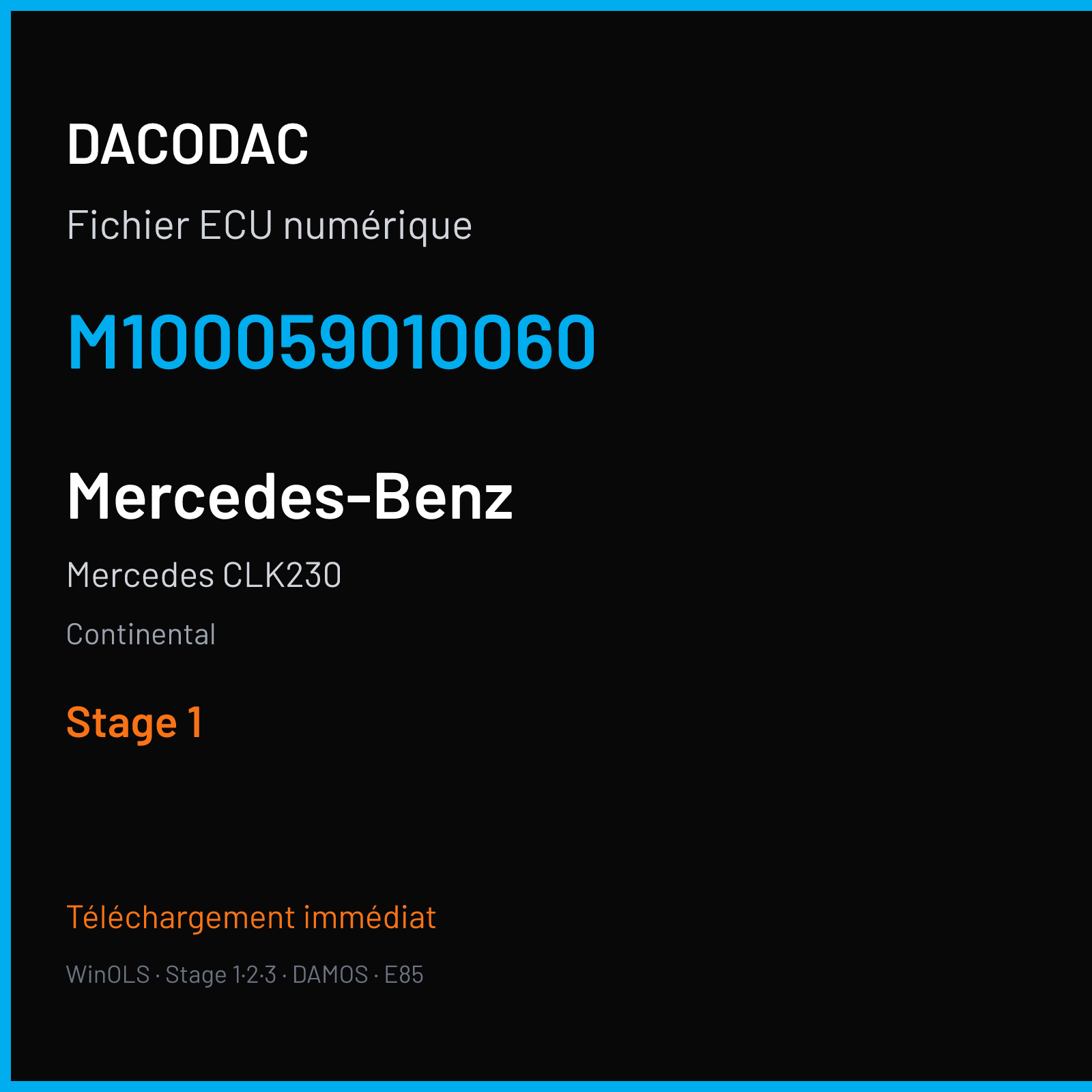 Mercedes CLK230 (2000) — Continental — M100059010060 — Stage 1