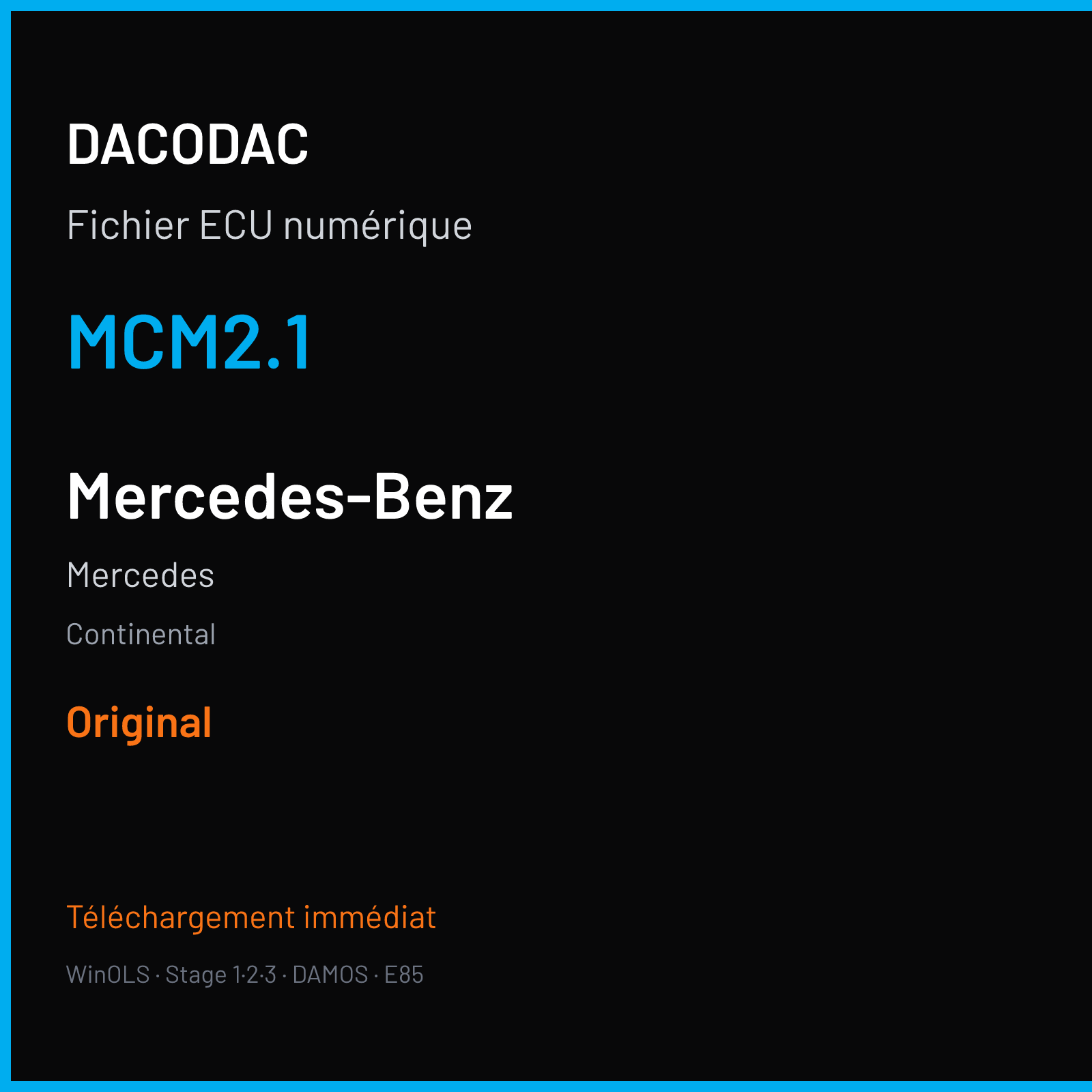 Mercedes (2019) — Continental — MCM2.1 — Original