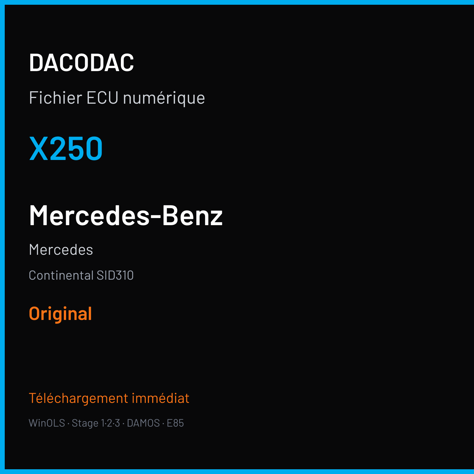 Mercedes — Continental SID310 — X250 — Original