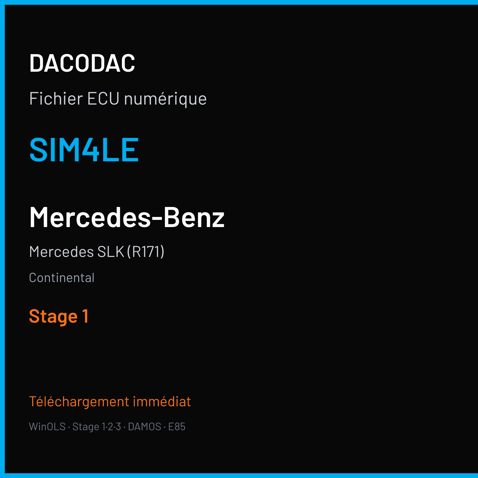 Mercedes SLK (R171) (2002) — Continental — SIM4LE — Stage 1