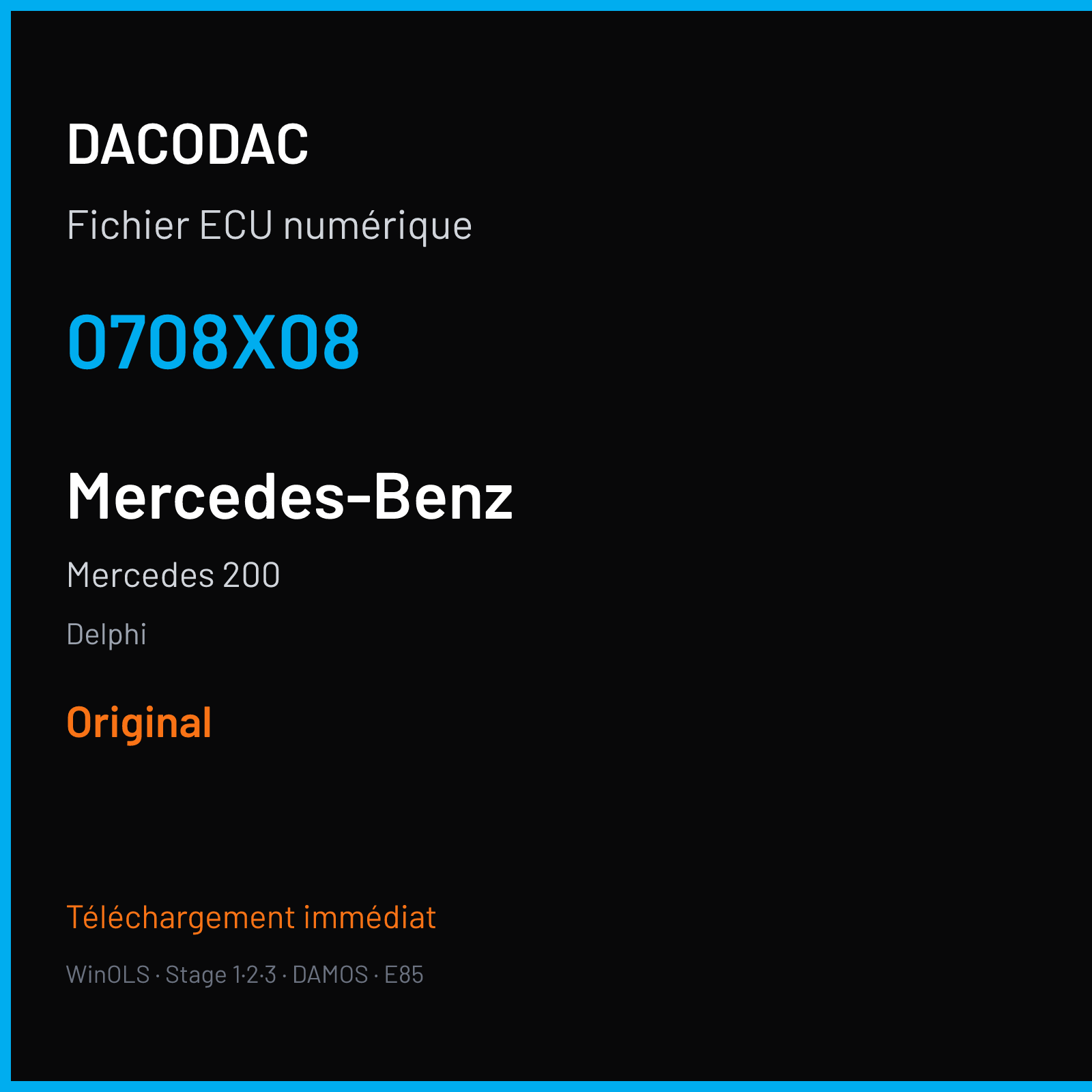 Mercedes 200 — Delphi — 0708X08 — Original
