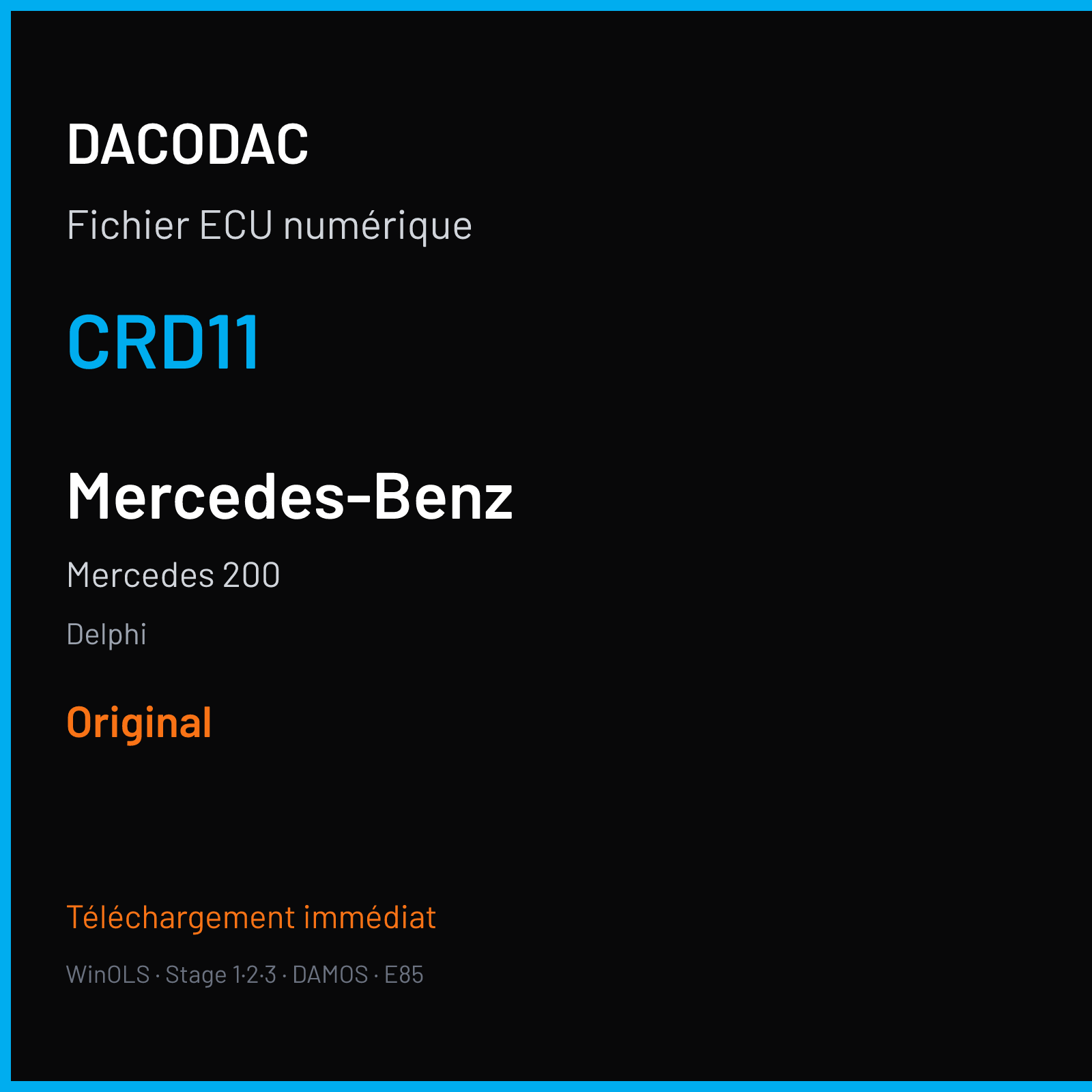 Mercedes 200 (2007) — Delphi — CRD11 — Original
