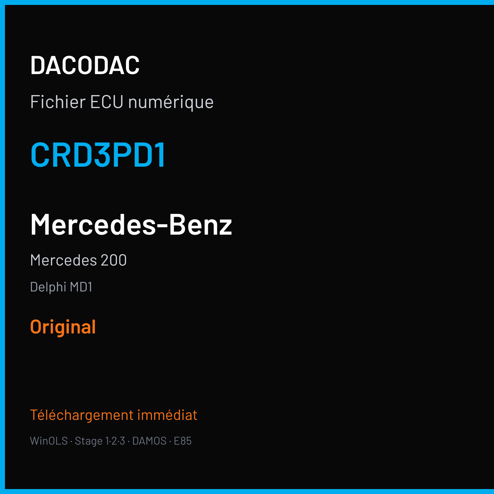 Mercedes 200 (2017) — Delphi MD1 — CRD3PD1 — Original